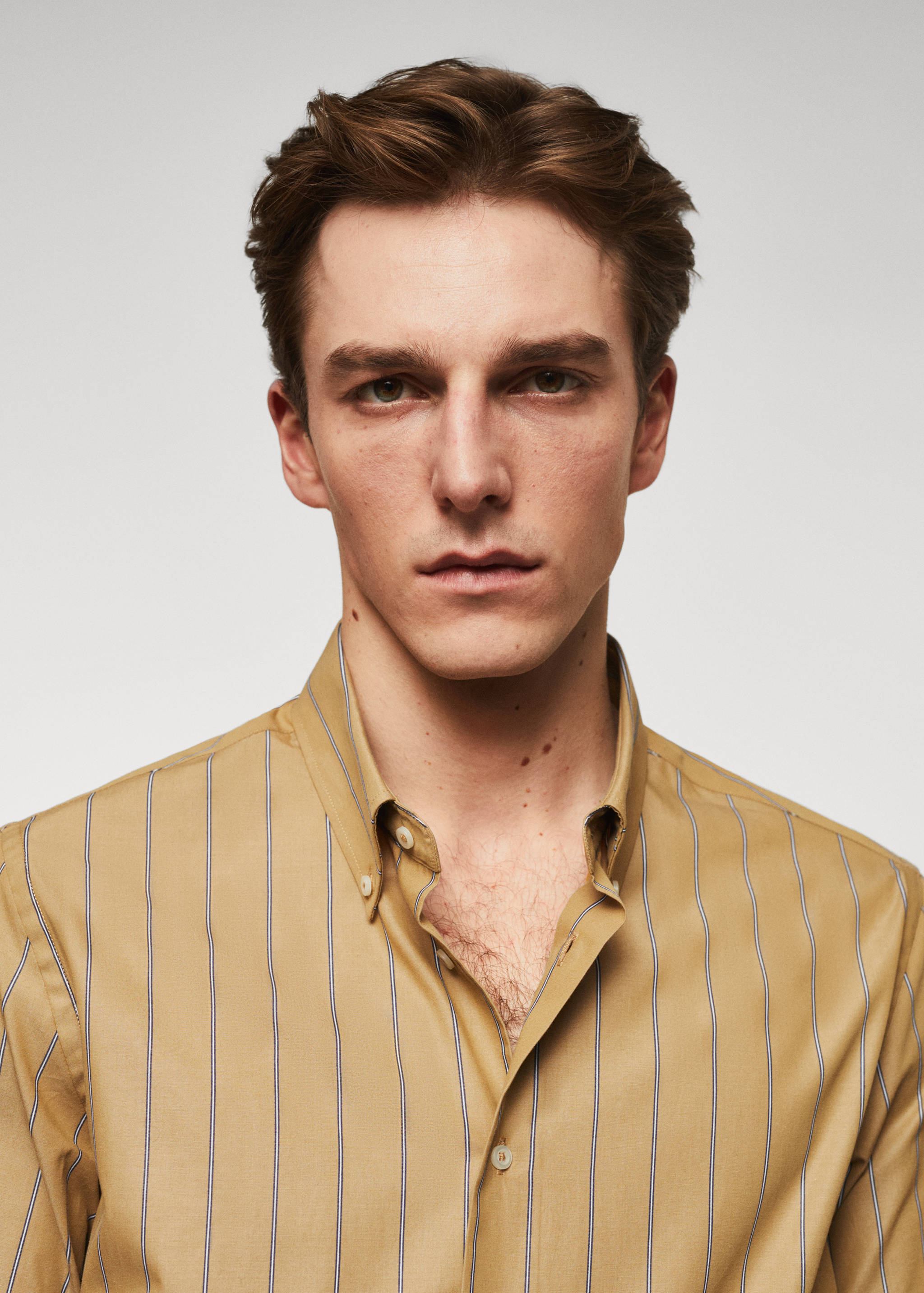 Chemise habillée coton rayures - Détail de l'article 1
