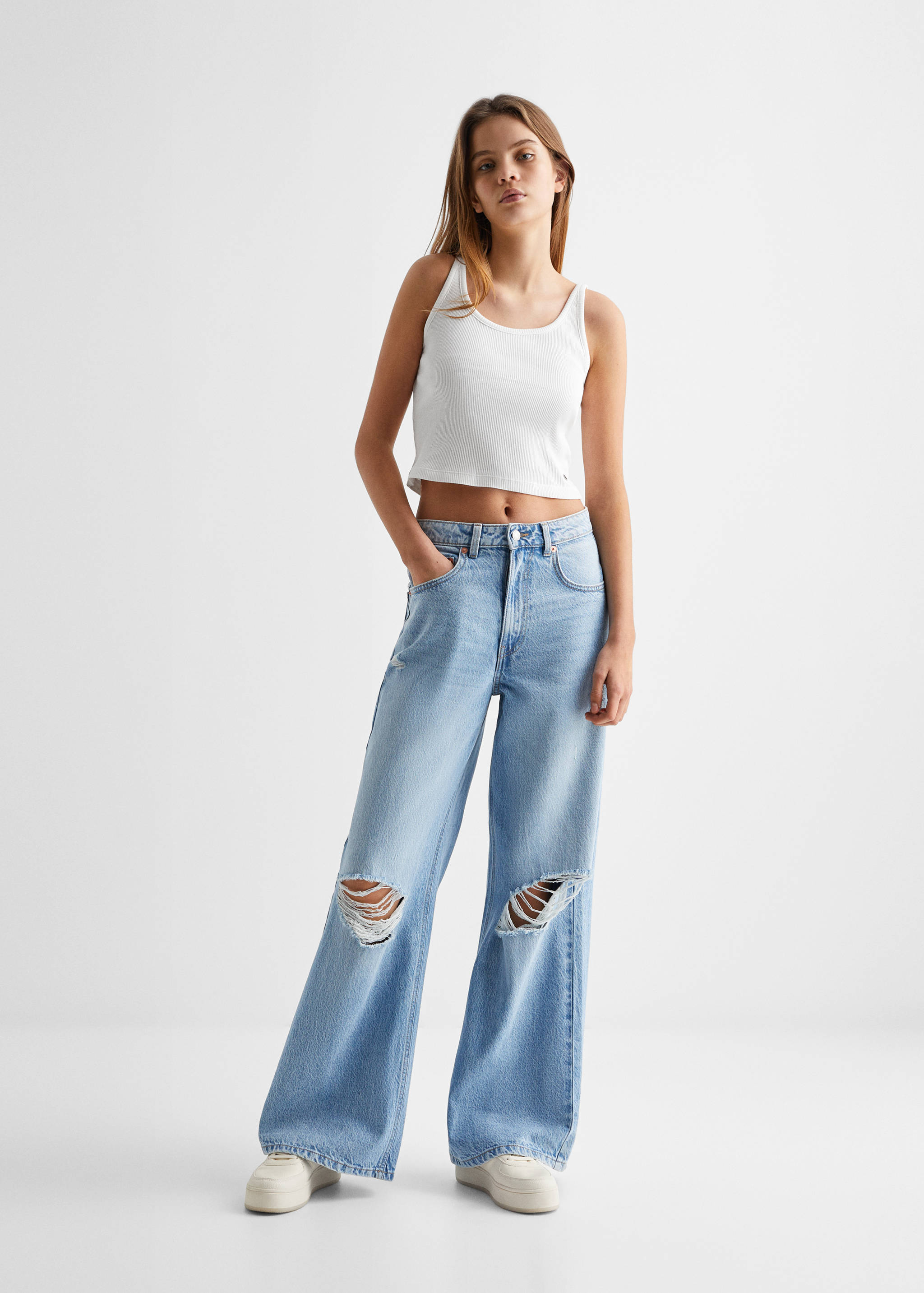 Cotton crop top - General plane