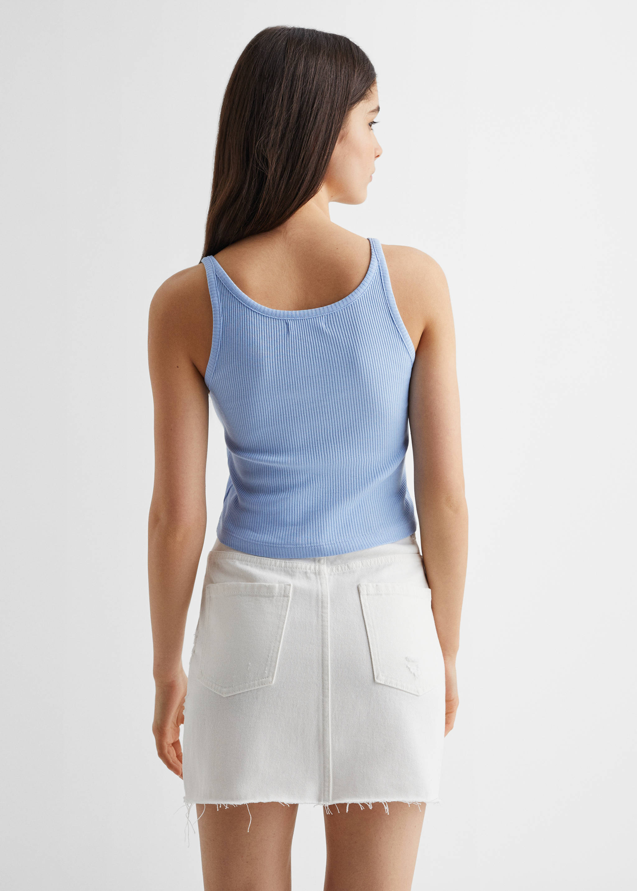 Cotton crop top - Reverse of the article