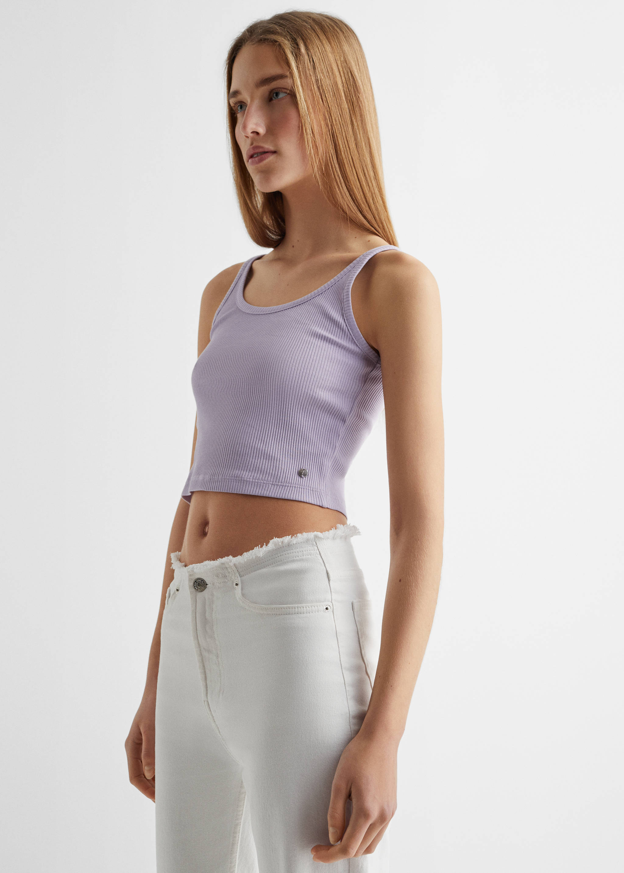 Cotton crop top - Medium plane