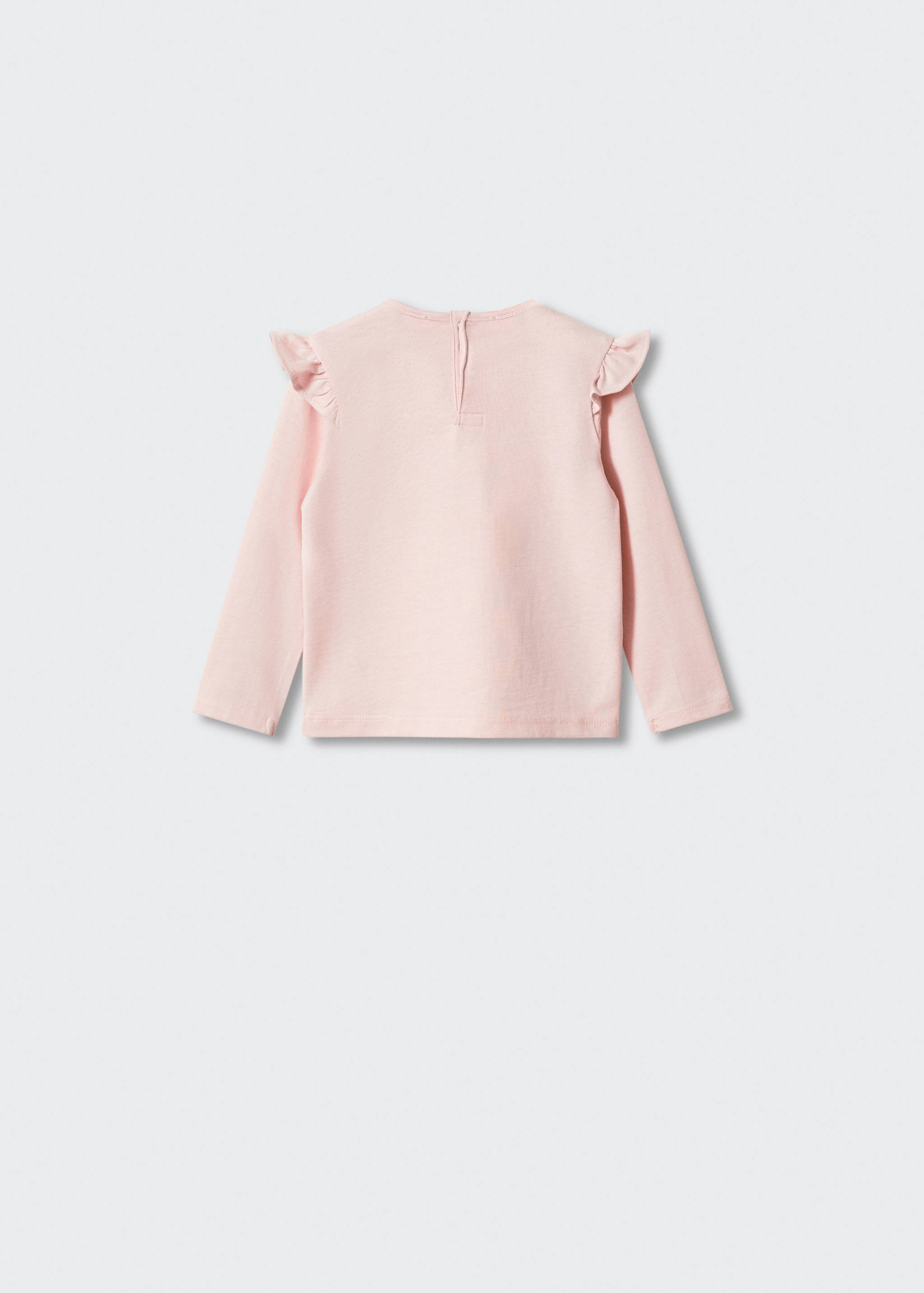 Long -sleeved t-shirt with ruffles - Reverse of the article
