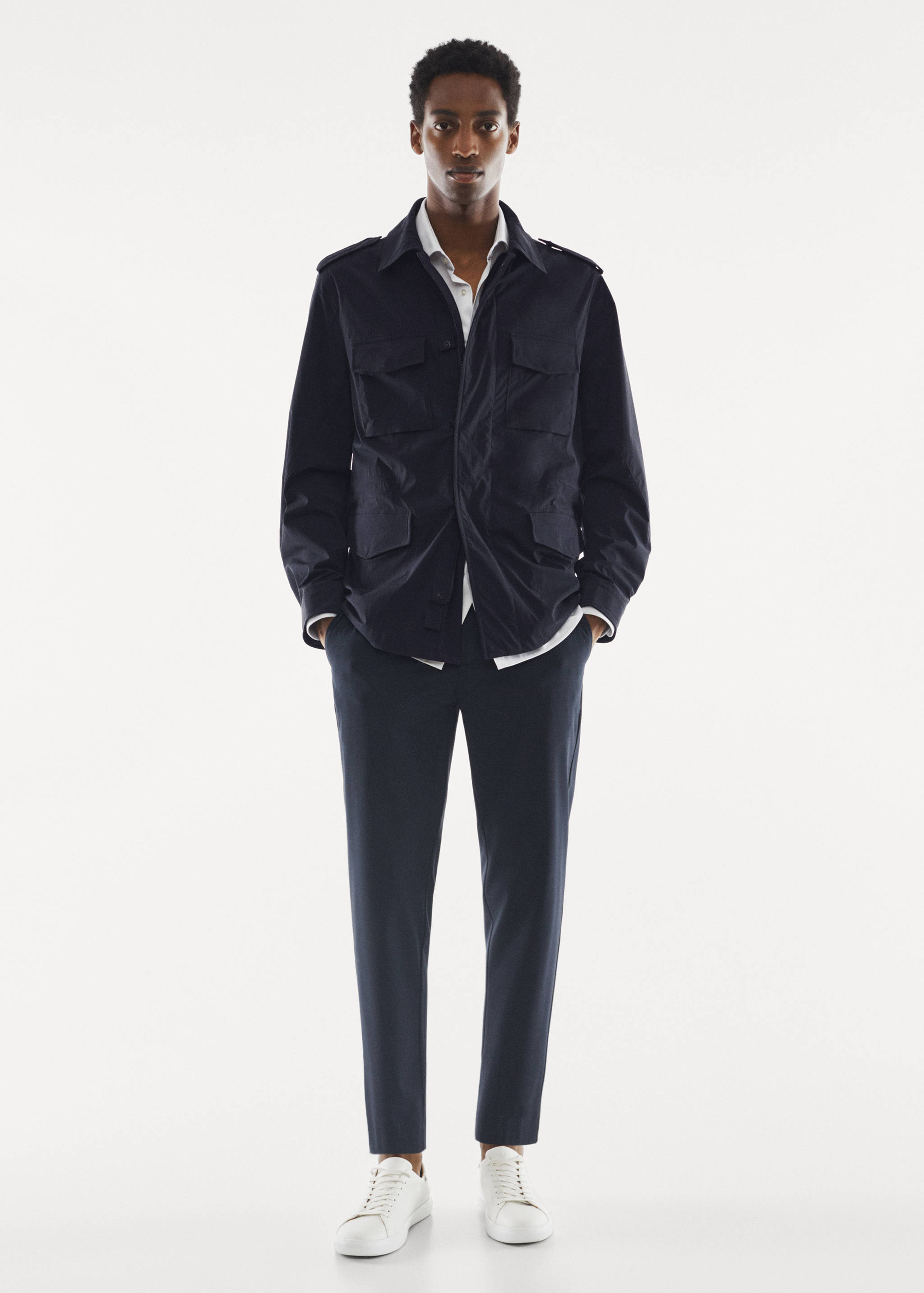 Military water-repellent jacket - General plane