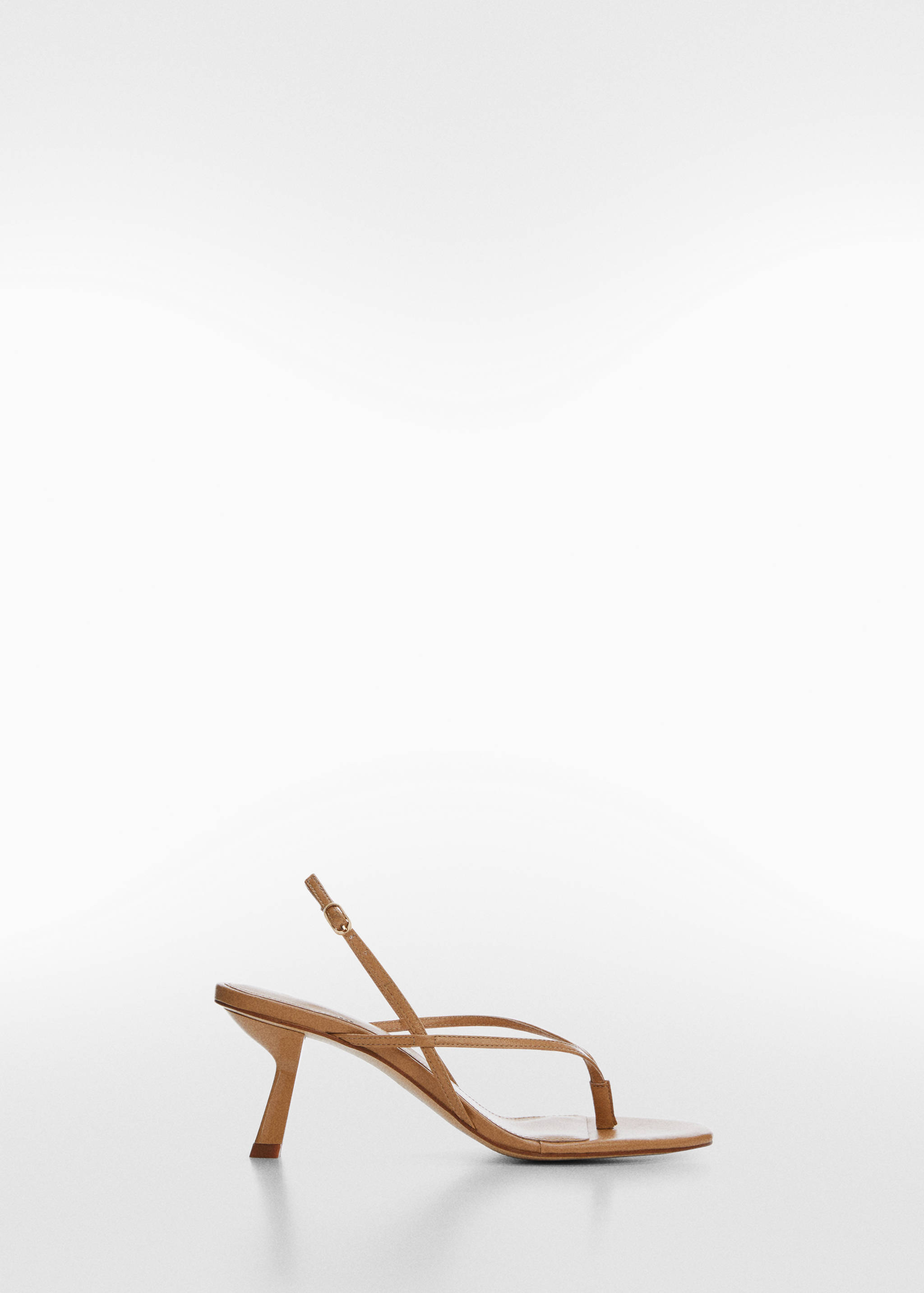 Lederriemensandale mit Absatz - Artikel ohne Model