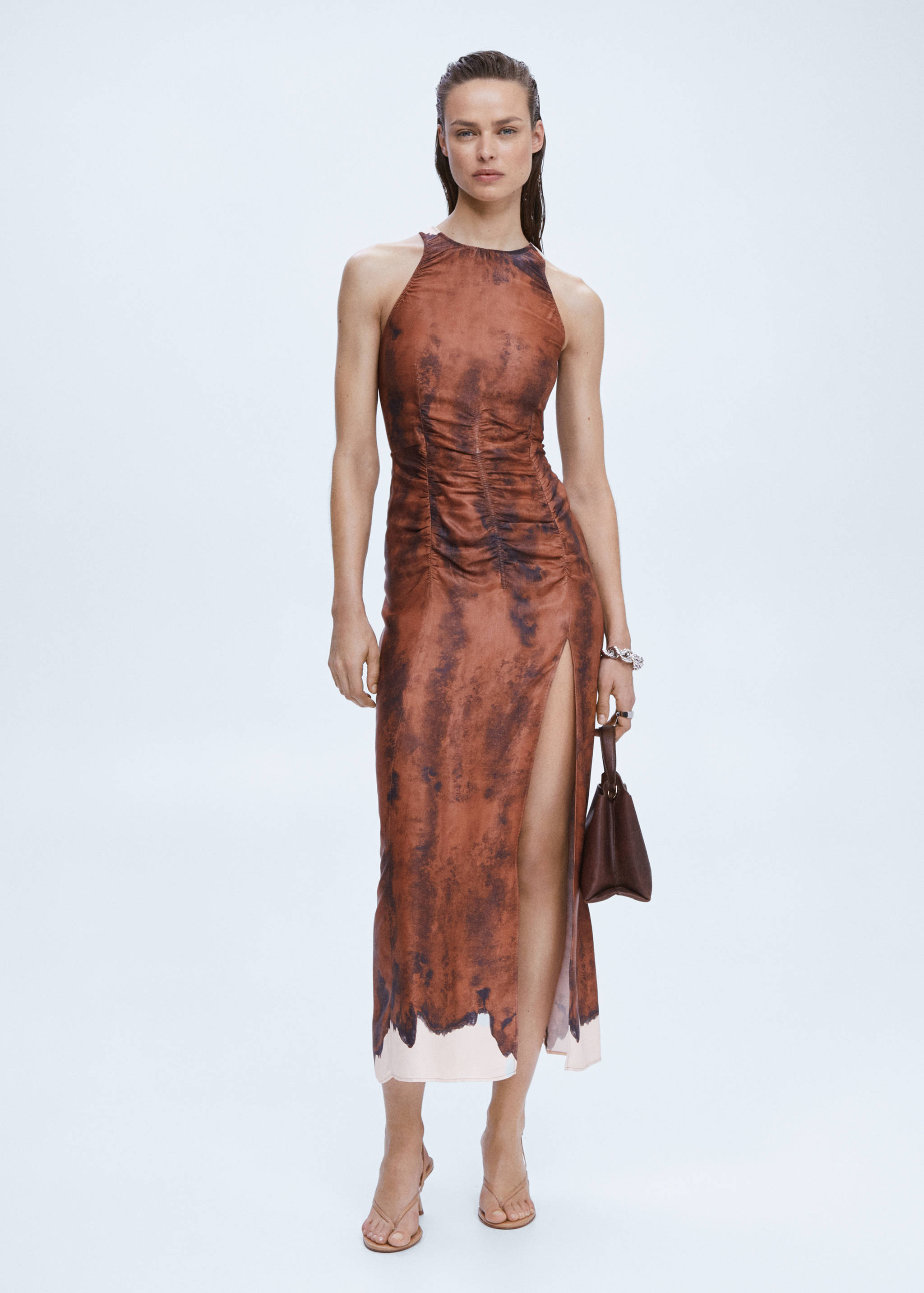 Robe tie and dye drapée - Plan général