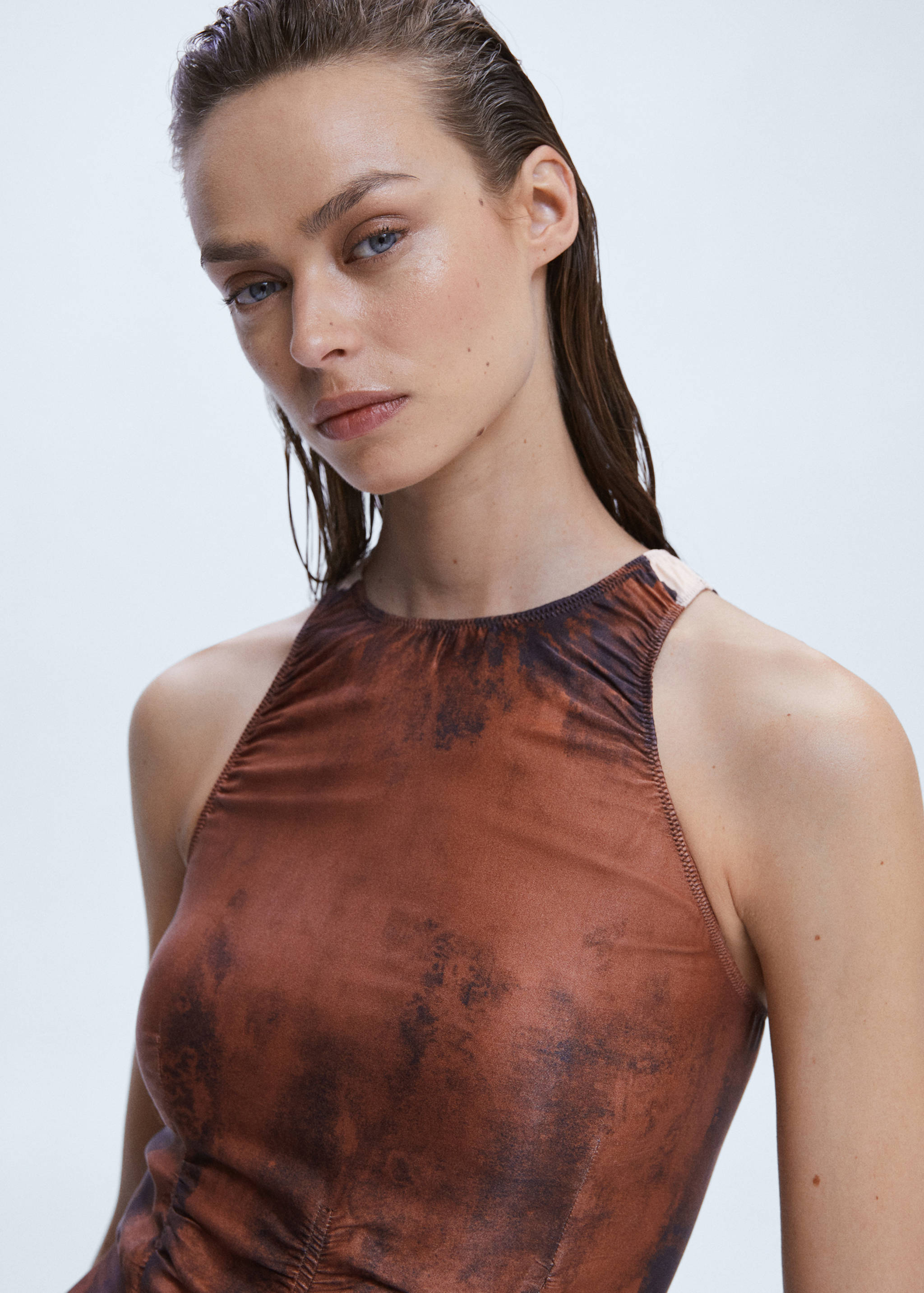 Robe tie and dye drapée - Détail de l'article 1