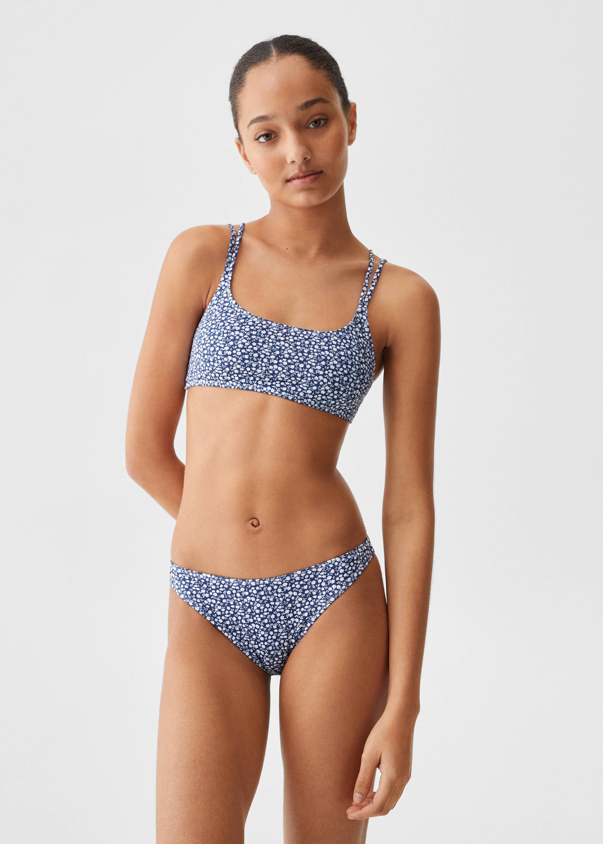 Floral print bikini - Medium plane
