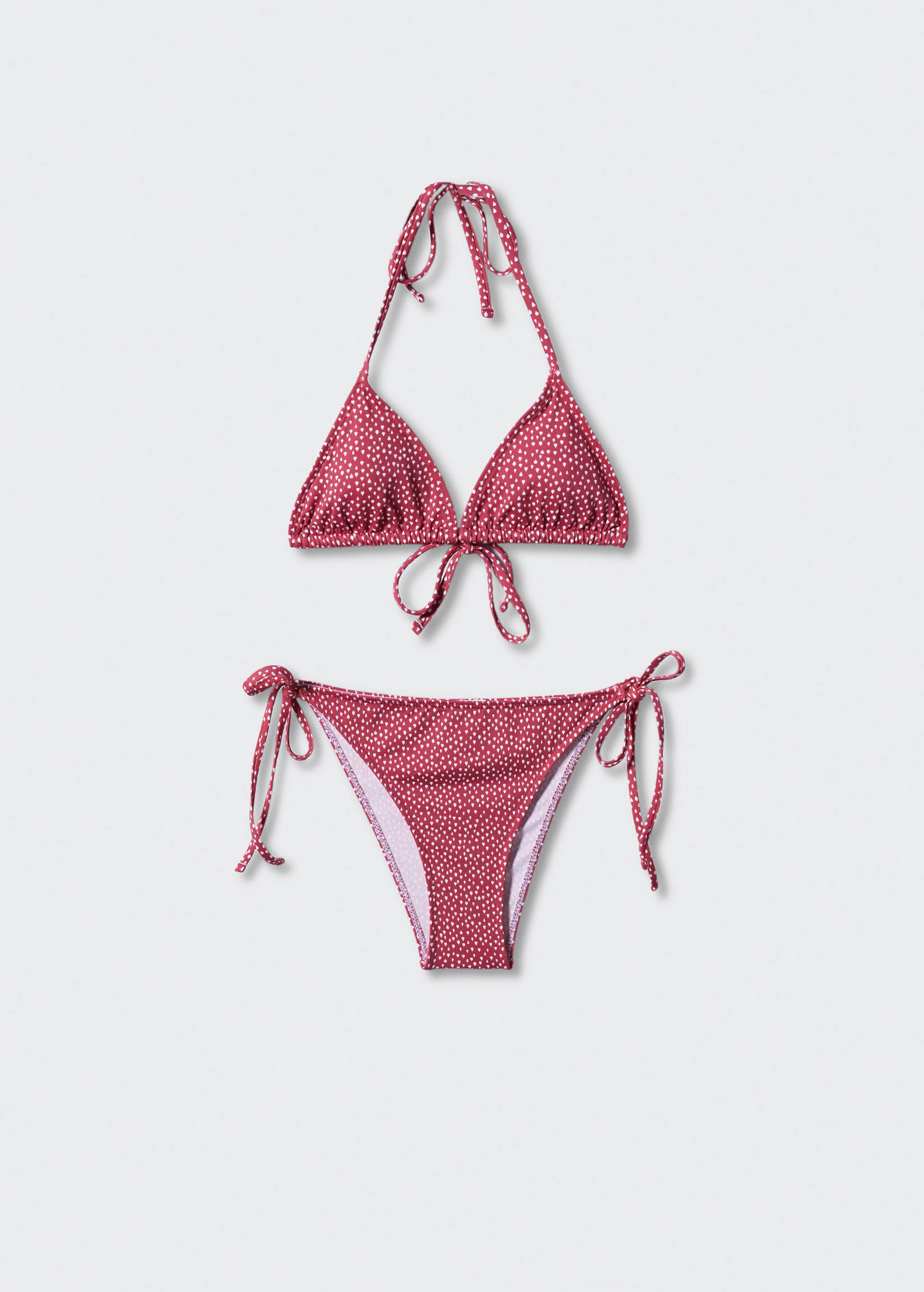 Бикини с принтом в горошек - Изделие без модели