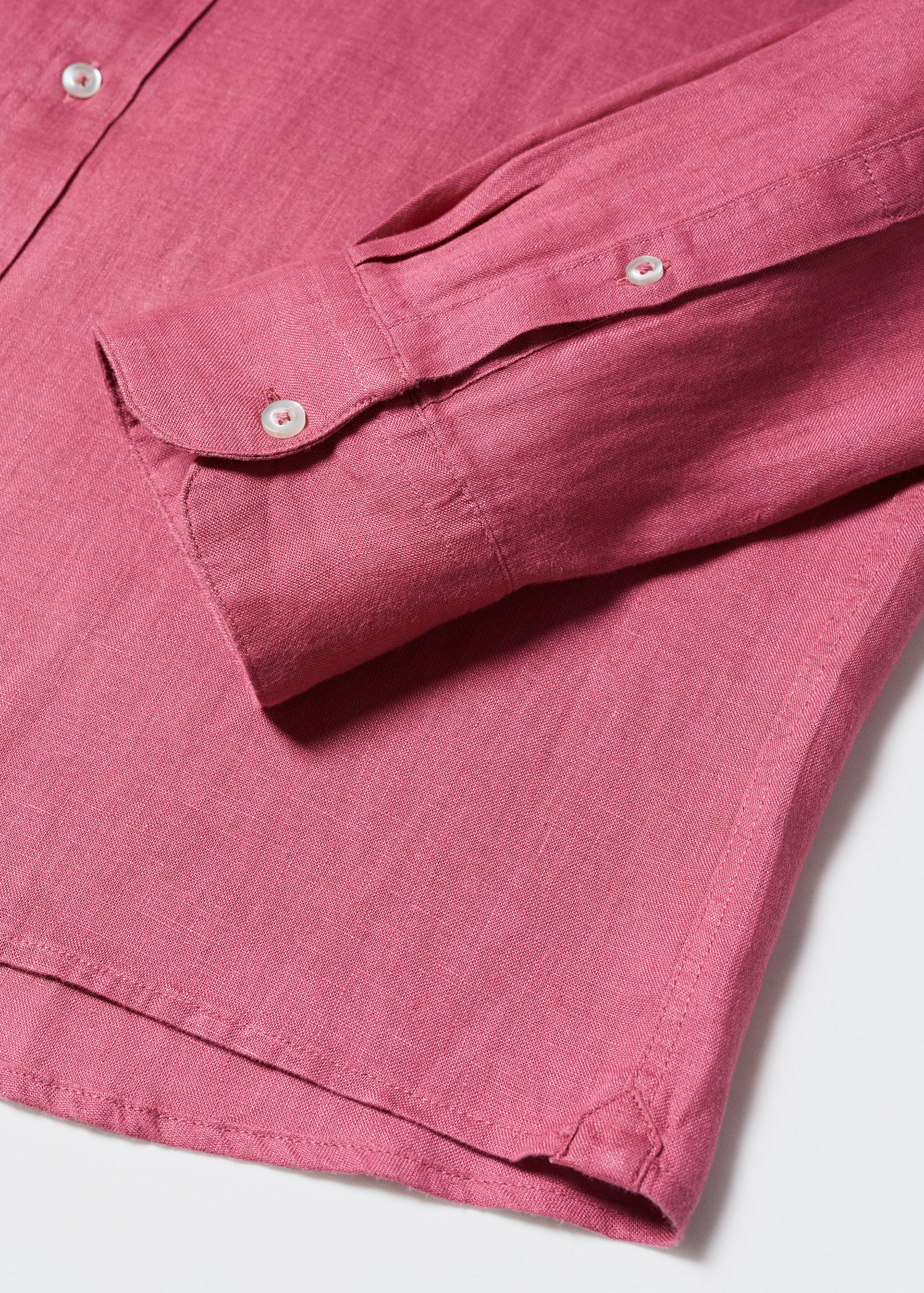 100%亚麻立领衬衫 - null
