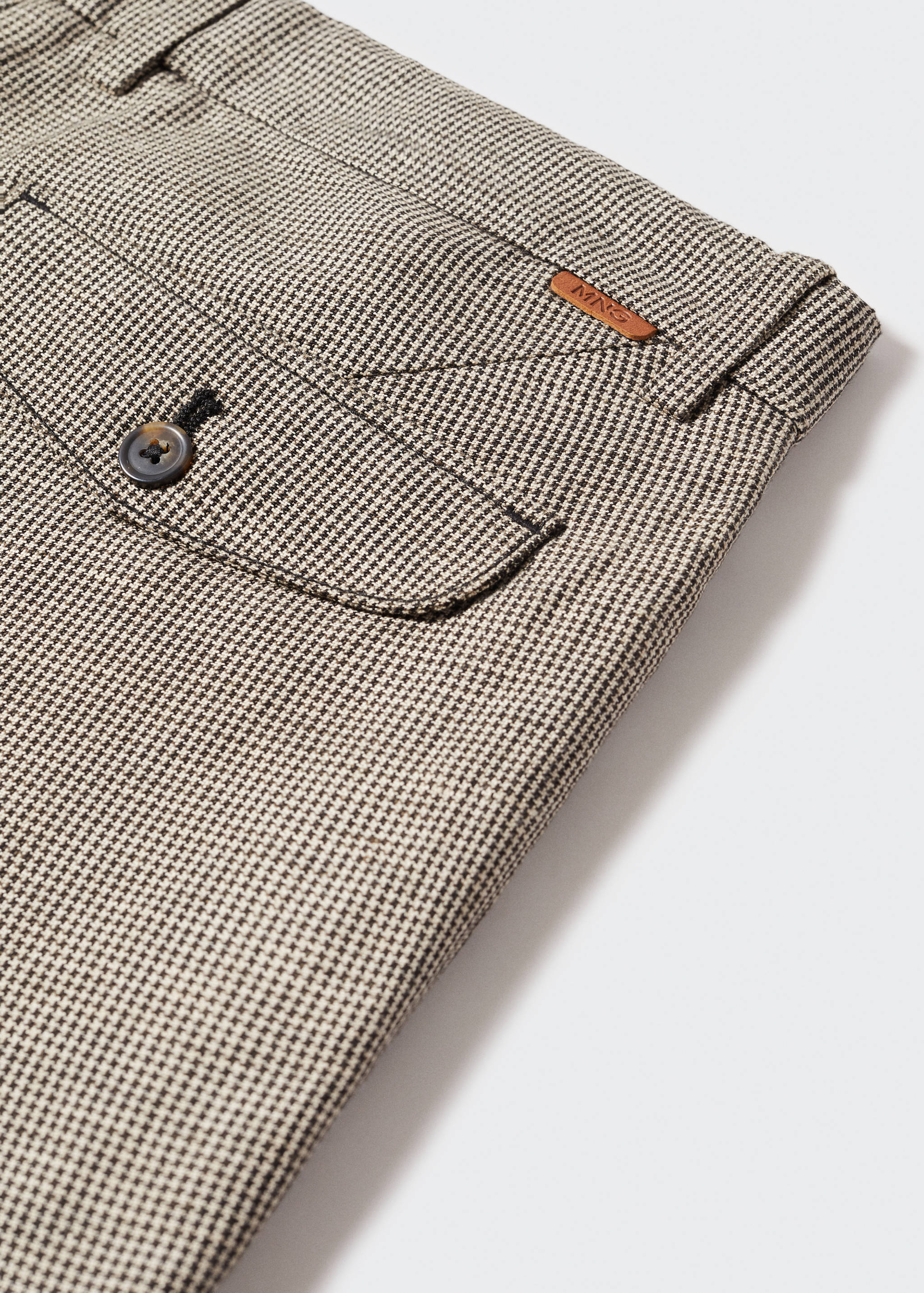 Slim fit linen trousers - Details of the article 8