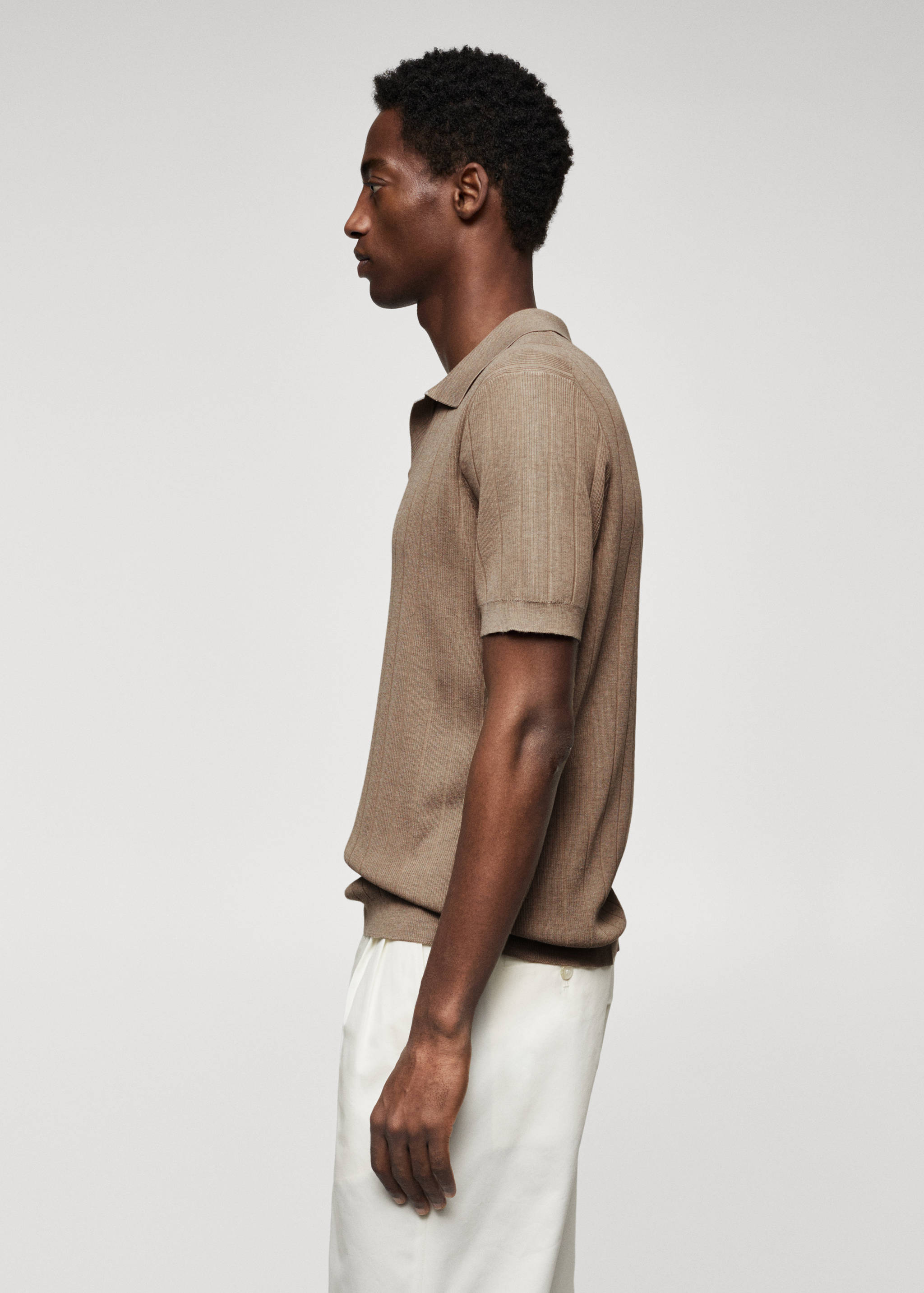 Polo maille modal structuré  - Détail de l'article 6