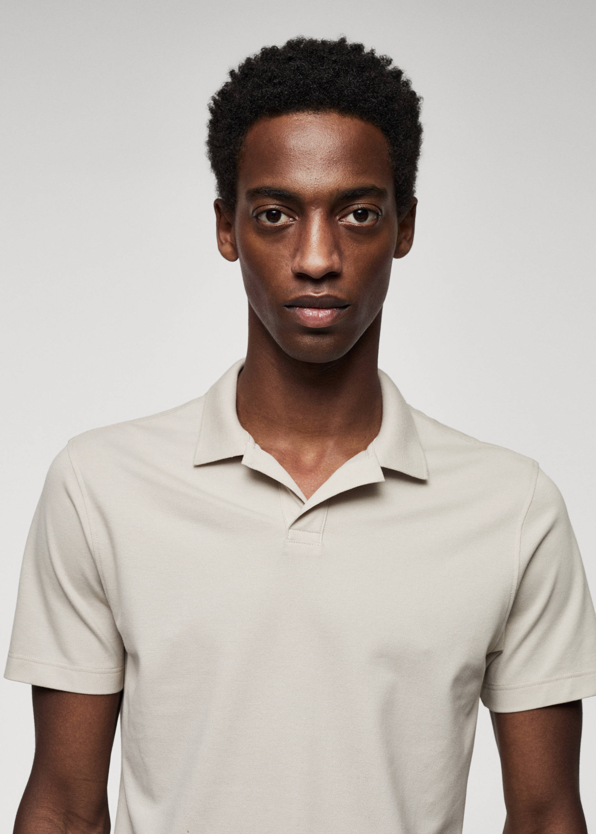 Cotton piqué polo shirt - Details of the article 1