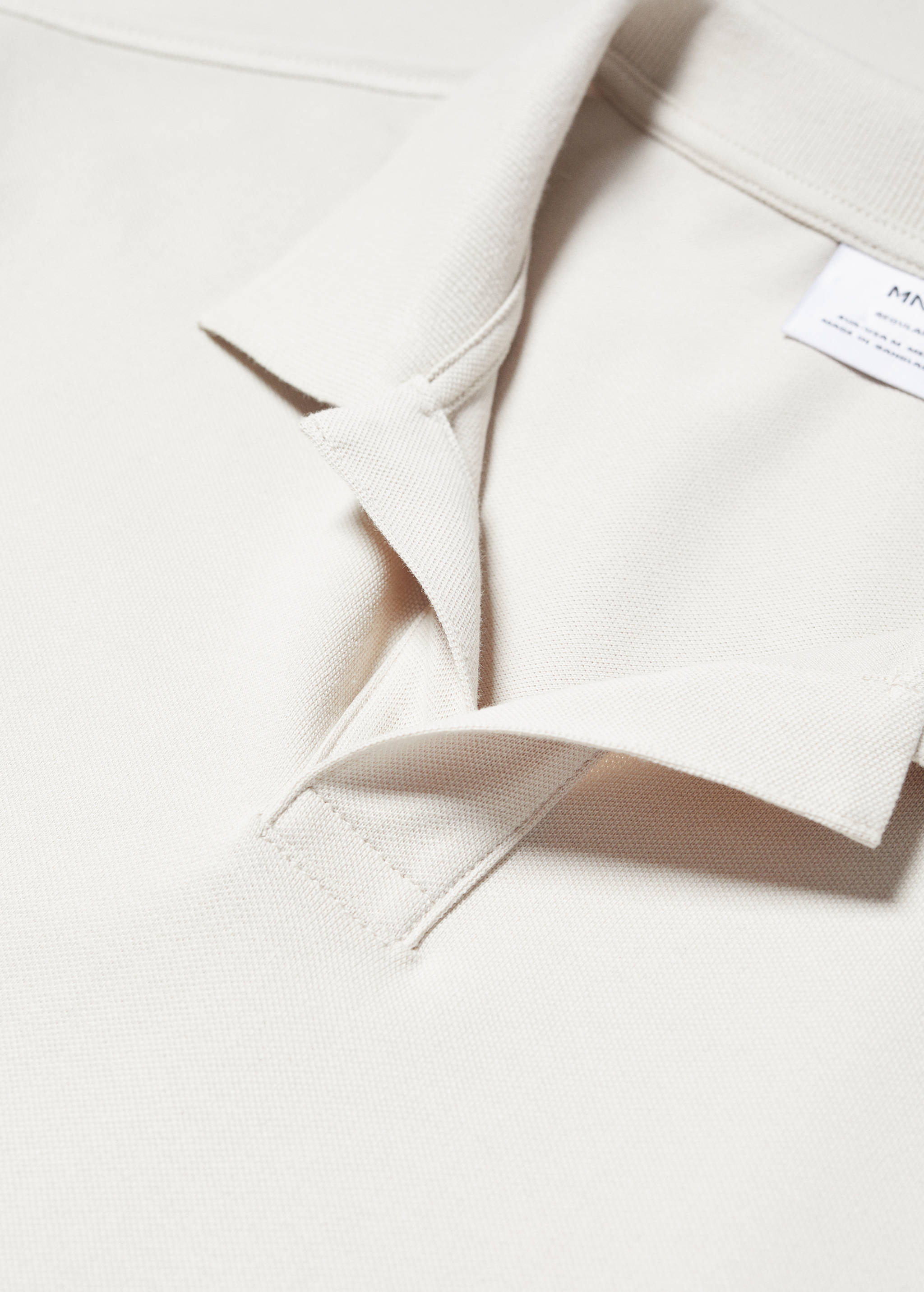 Cotton piqué polo shirt - Details of the article 8