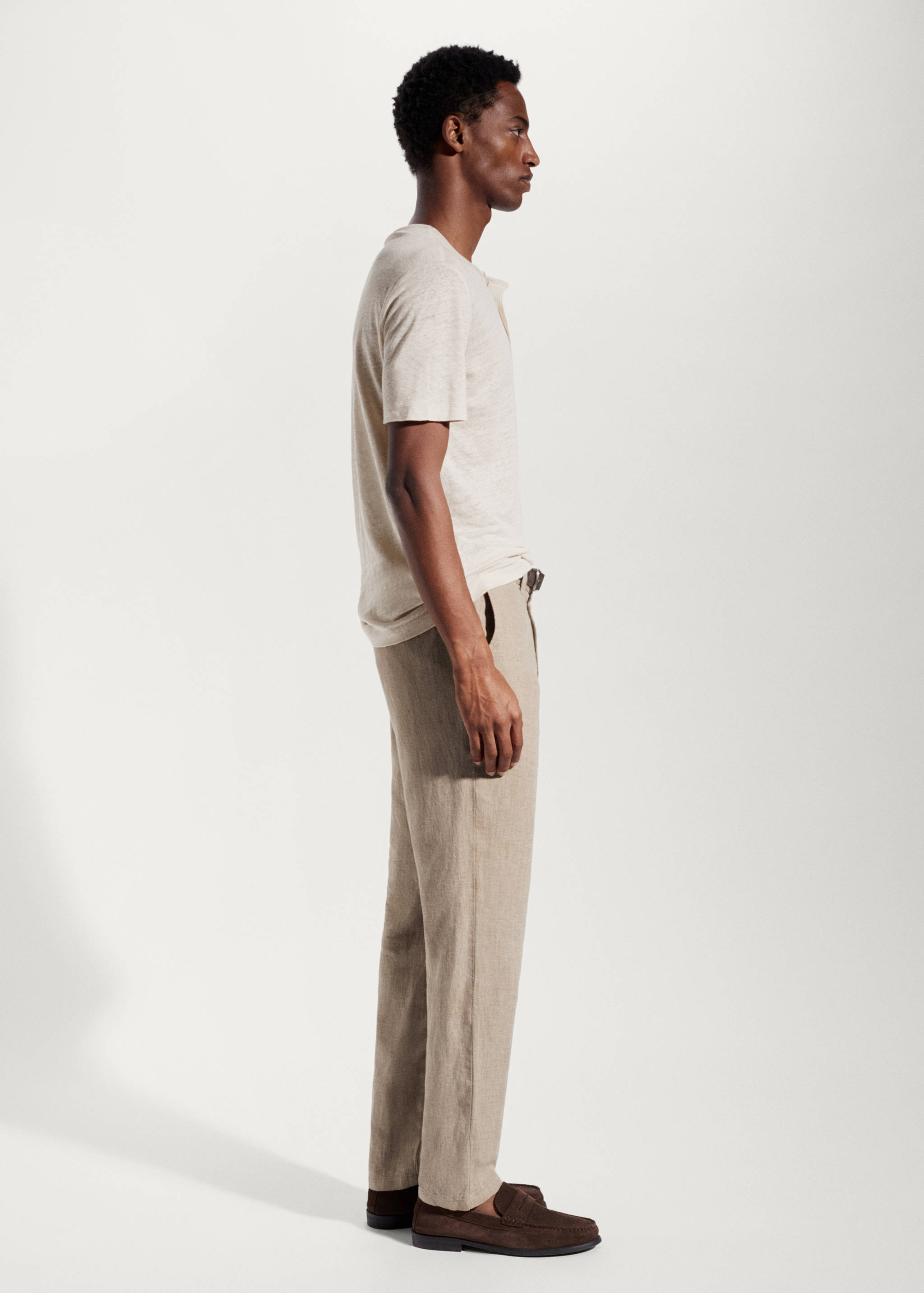 T-shirt 100 % lin col tunisien - Détail de l'article 2