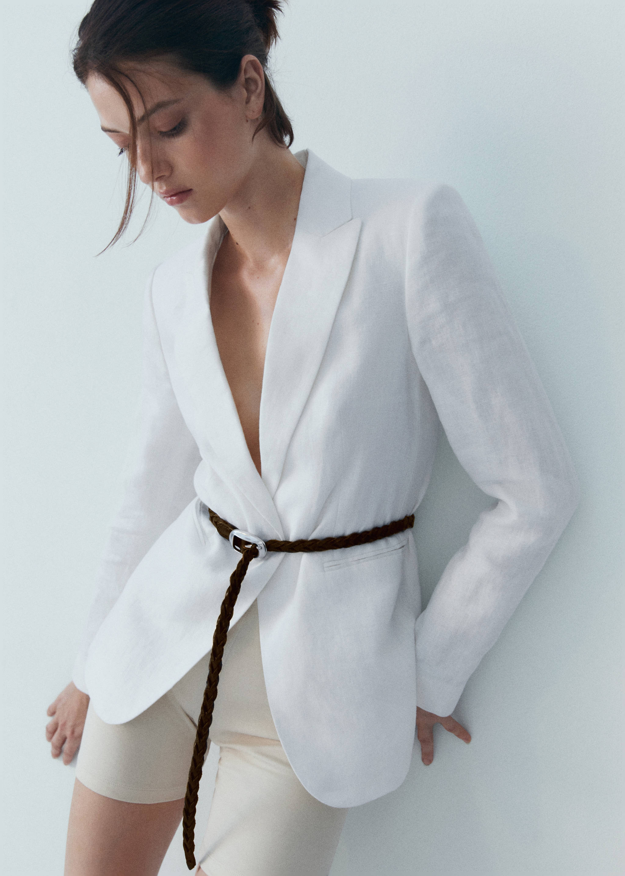 حزام جلد مضفر - رؤية عامة