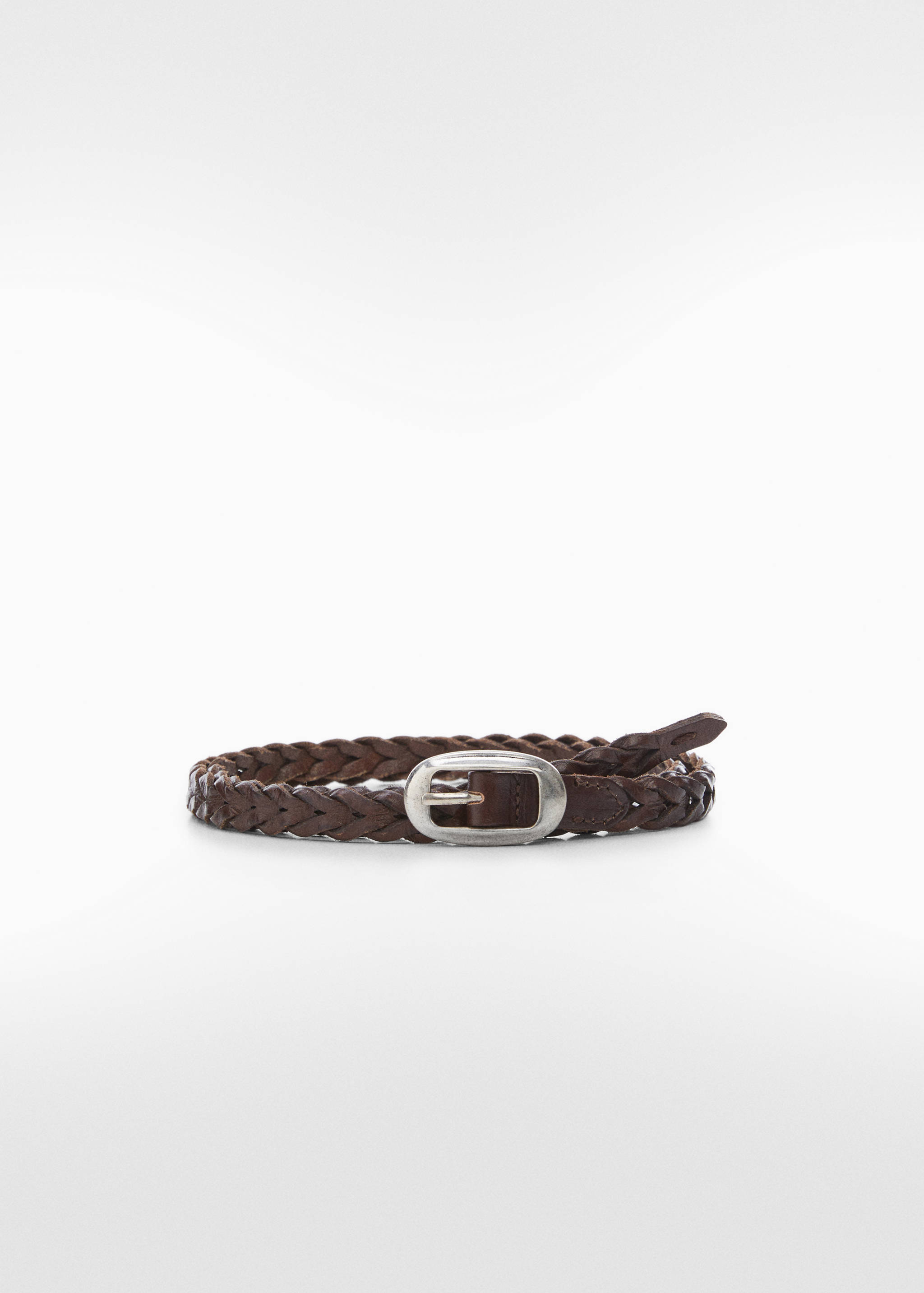 حزام جلد مضفر - منتج دون نموذج