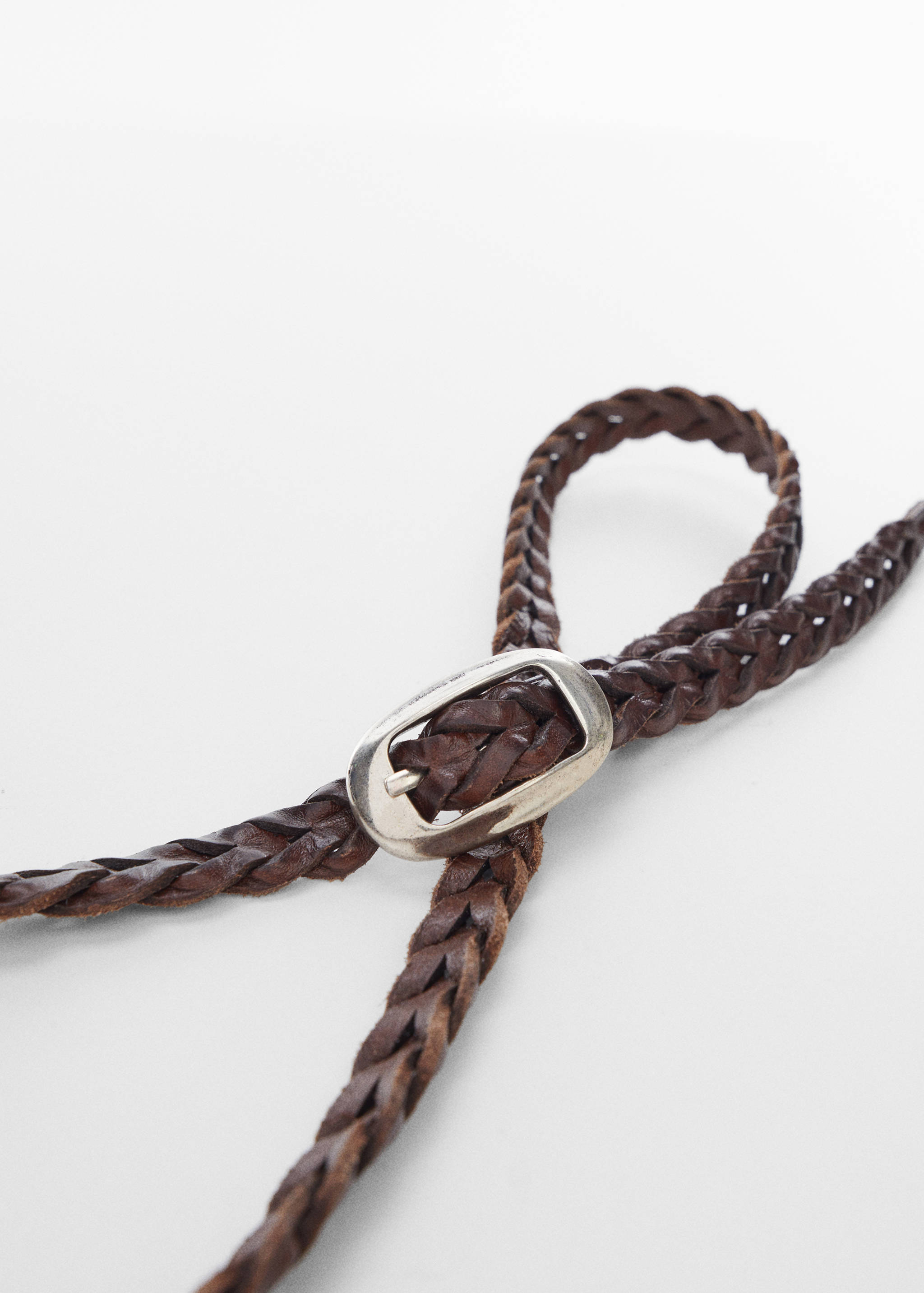 حزام جلد مضفر - تفاصيل المنتج 1