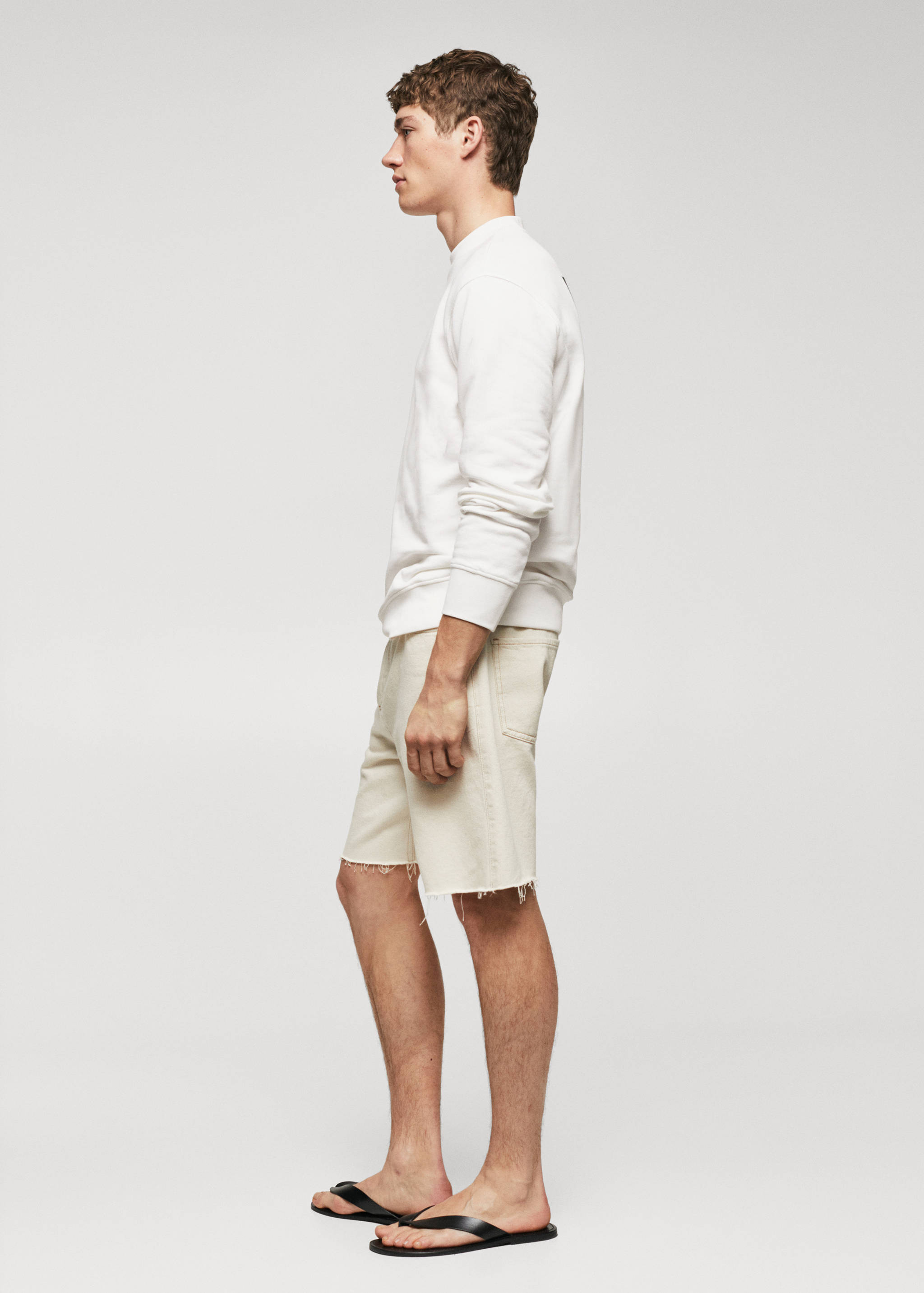 Принтованный свитшот с хлопком - Деталь изделия 1