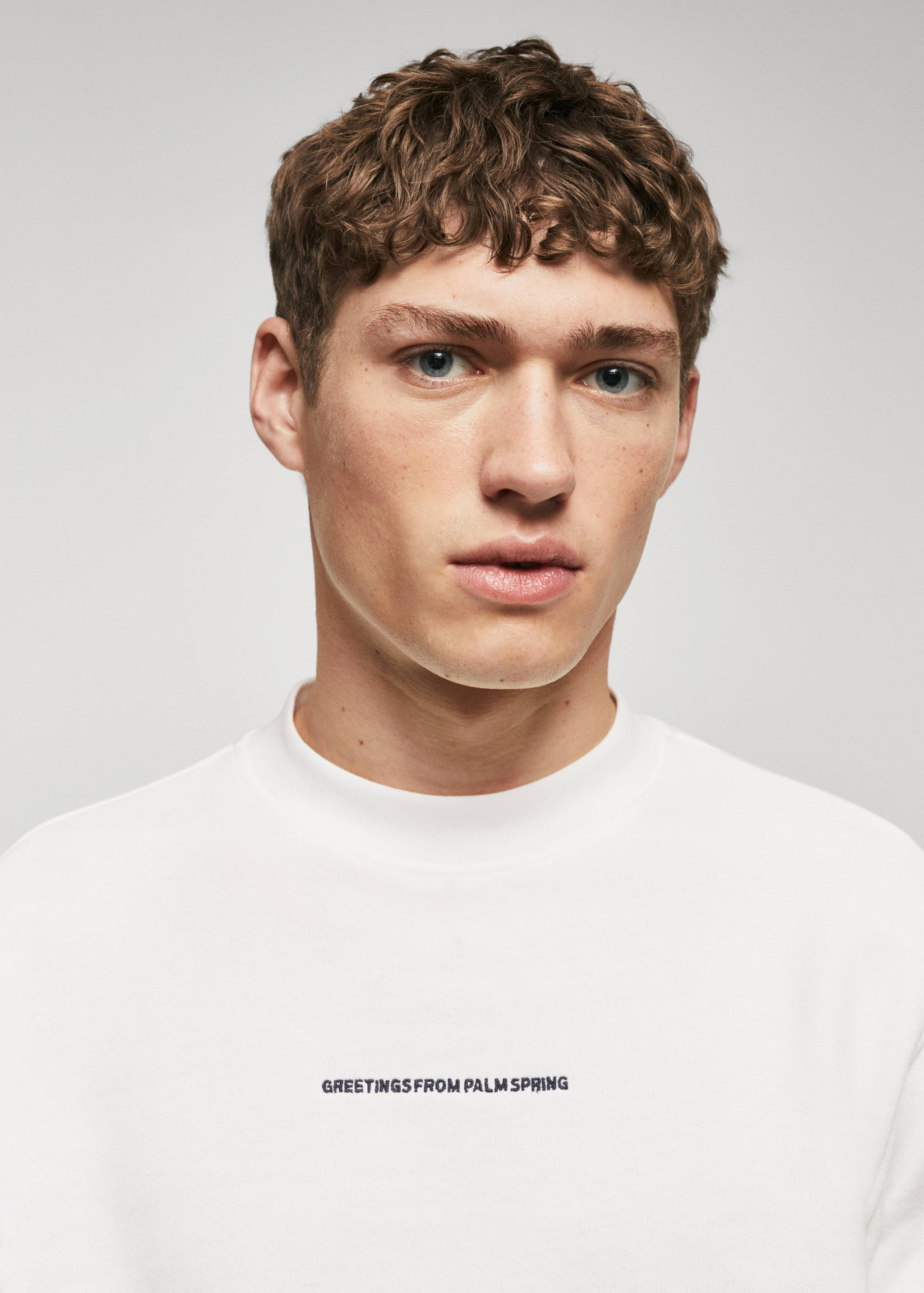 Принтованный свитшот с хлопком - Деталь изделия 2