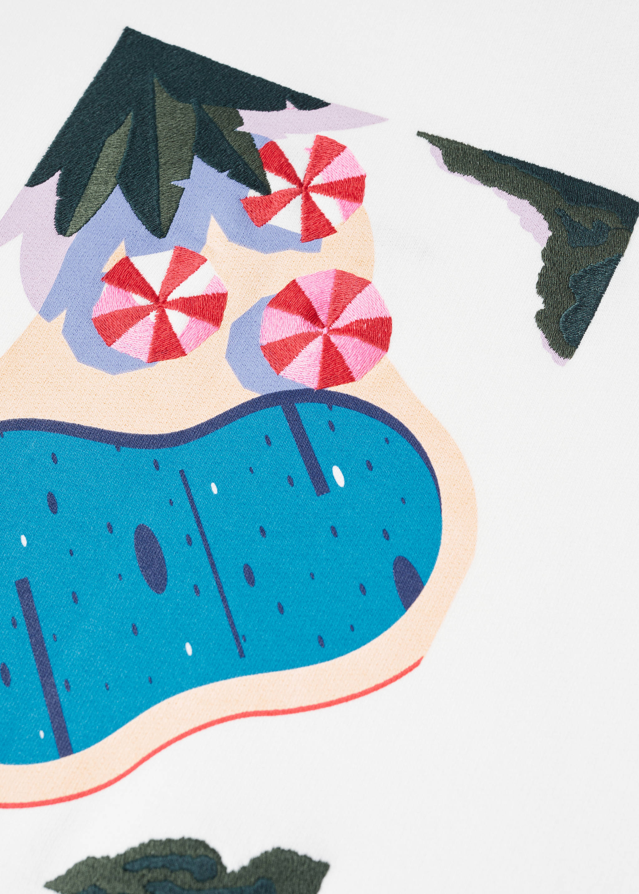 Принтованный свитшот с хлопком - Деталь изделия 8