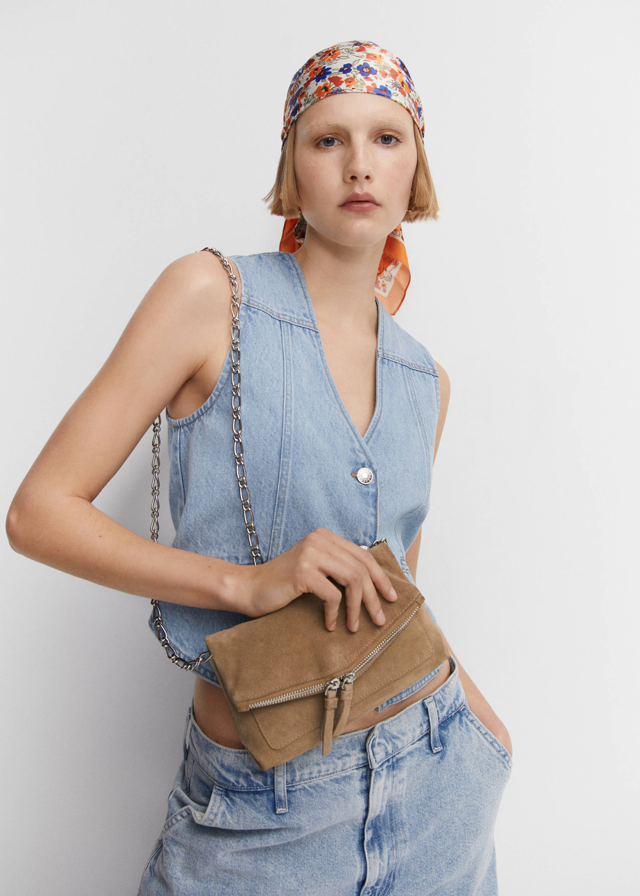 Bolso piel cadena - Plano general