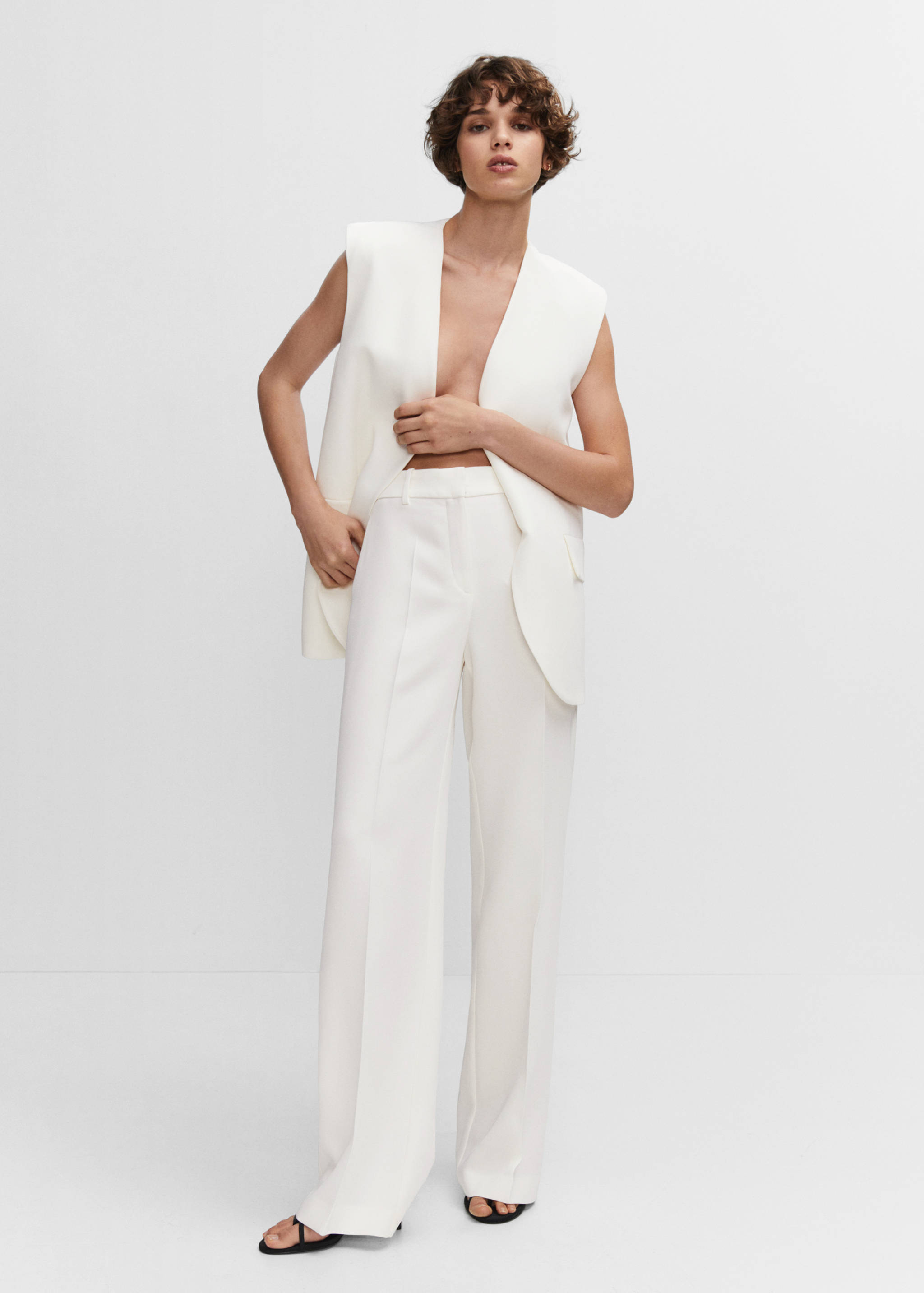 Wideleg suit trousers - General plane