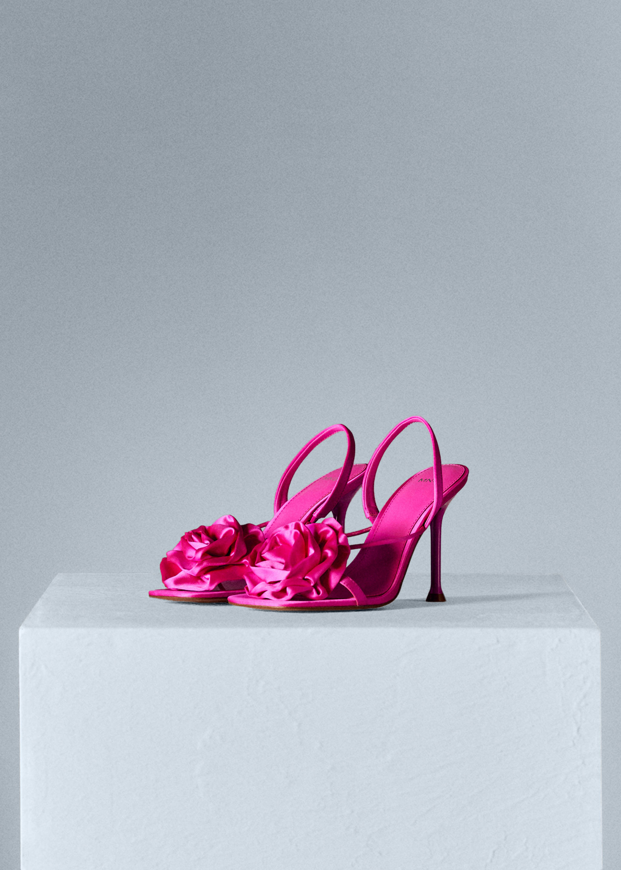 Maxi flower heeled sandal - Medium plane