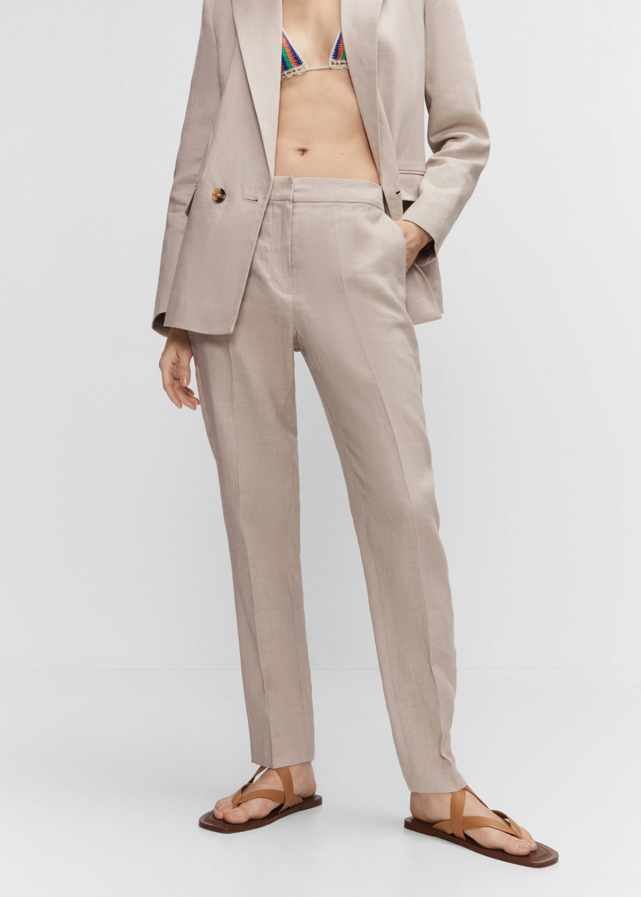 100% linen pants - Medium plane