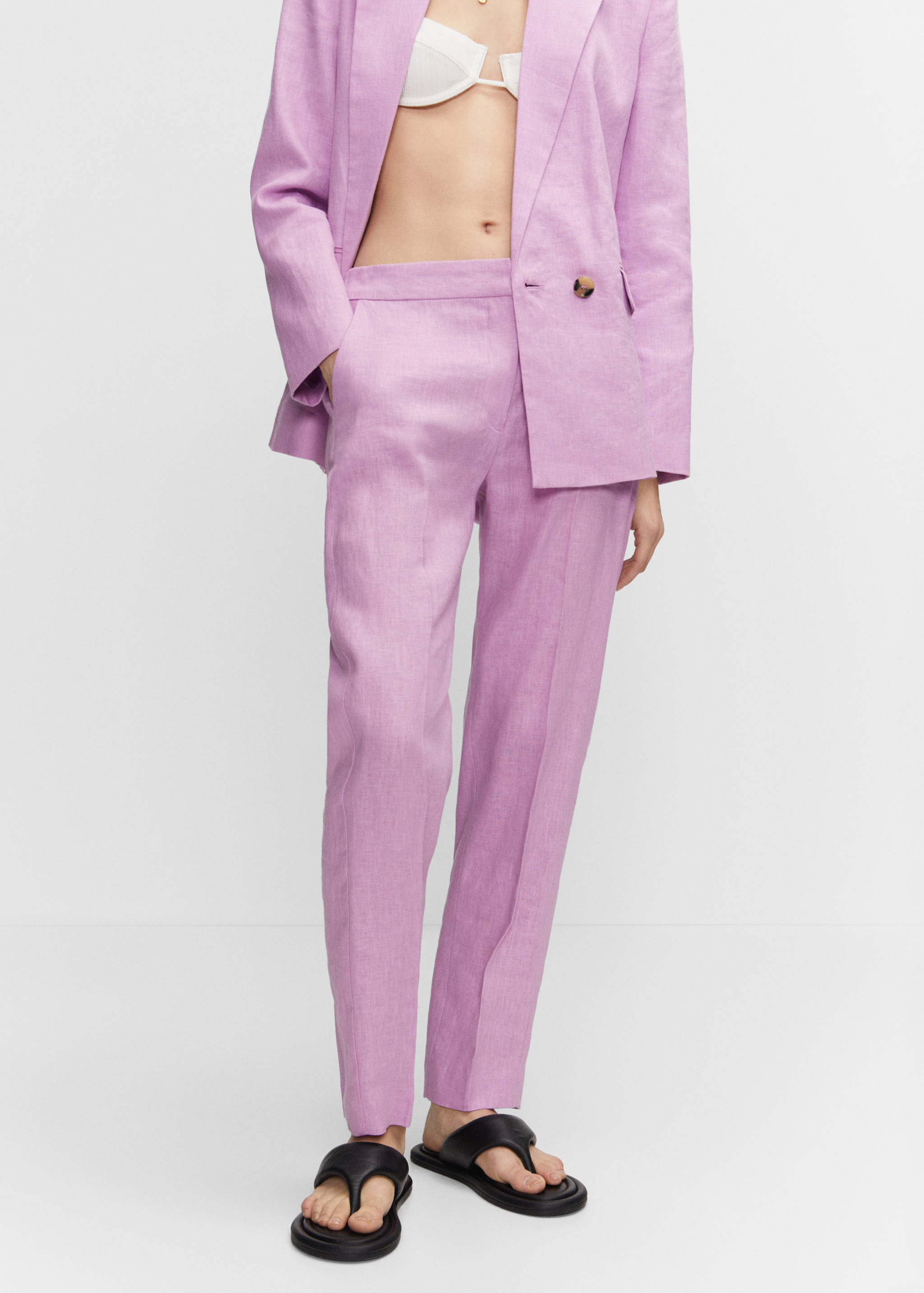 100% linen pants - Medium plane