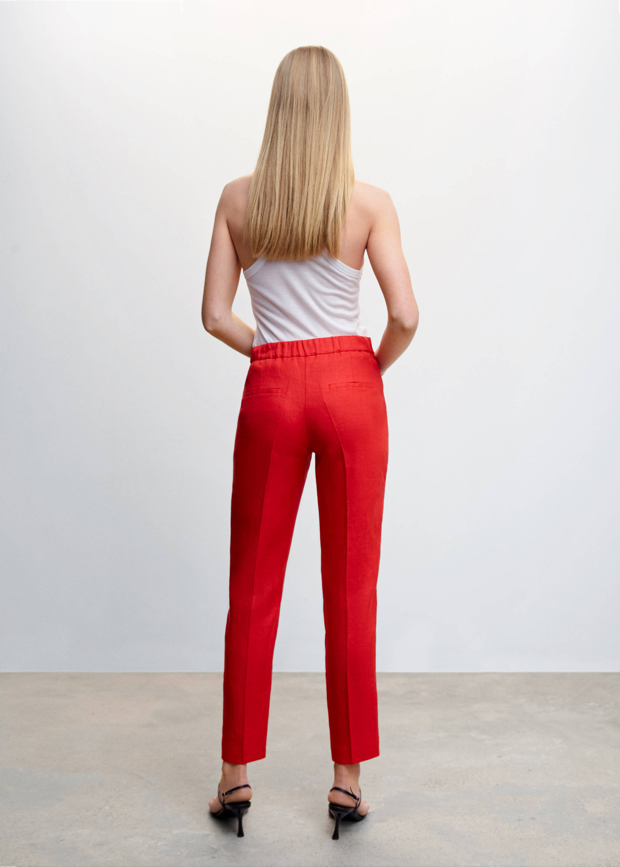 100% linen pants - Reverse of the article