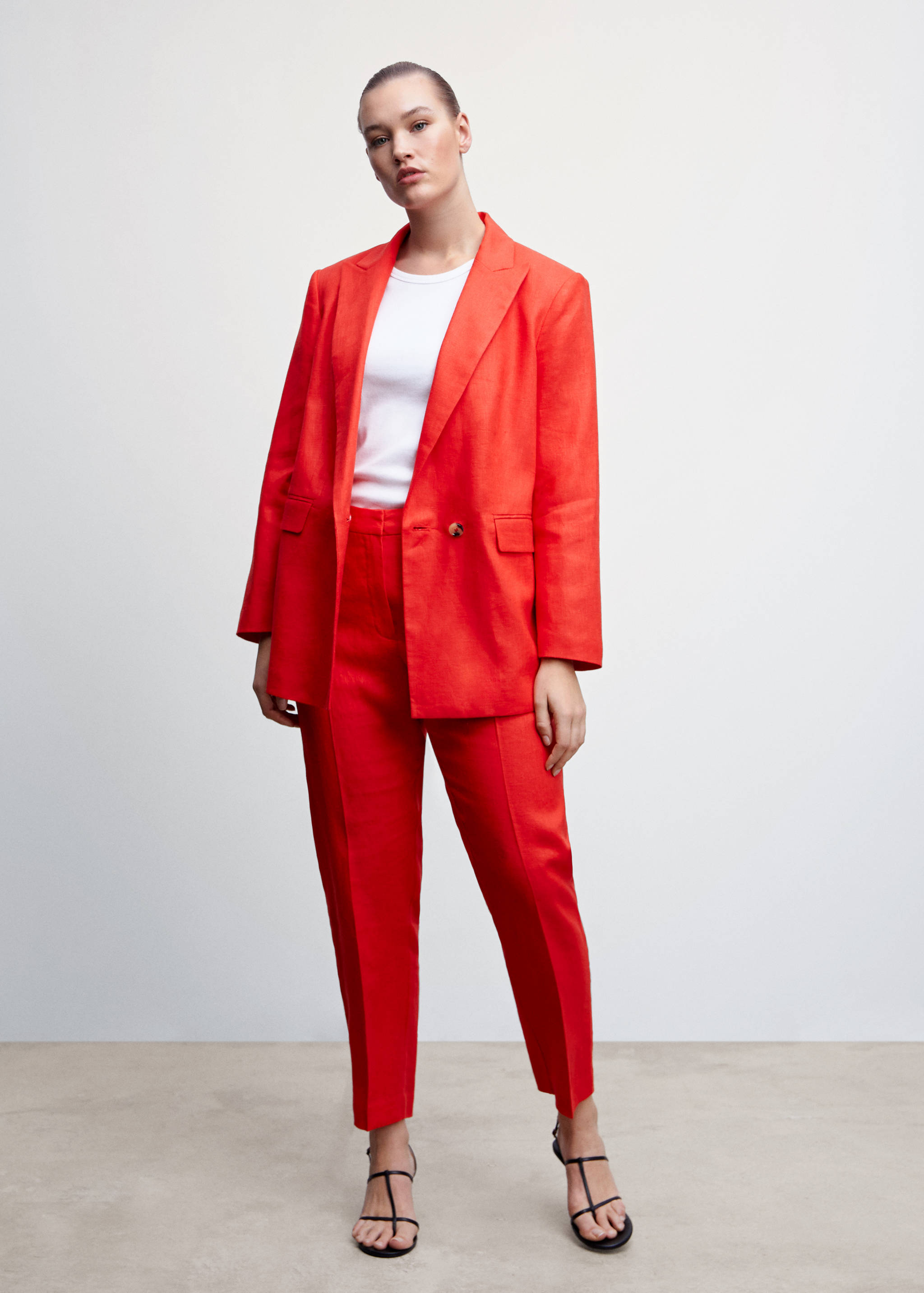 100% linen pants - Details of the article 3