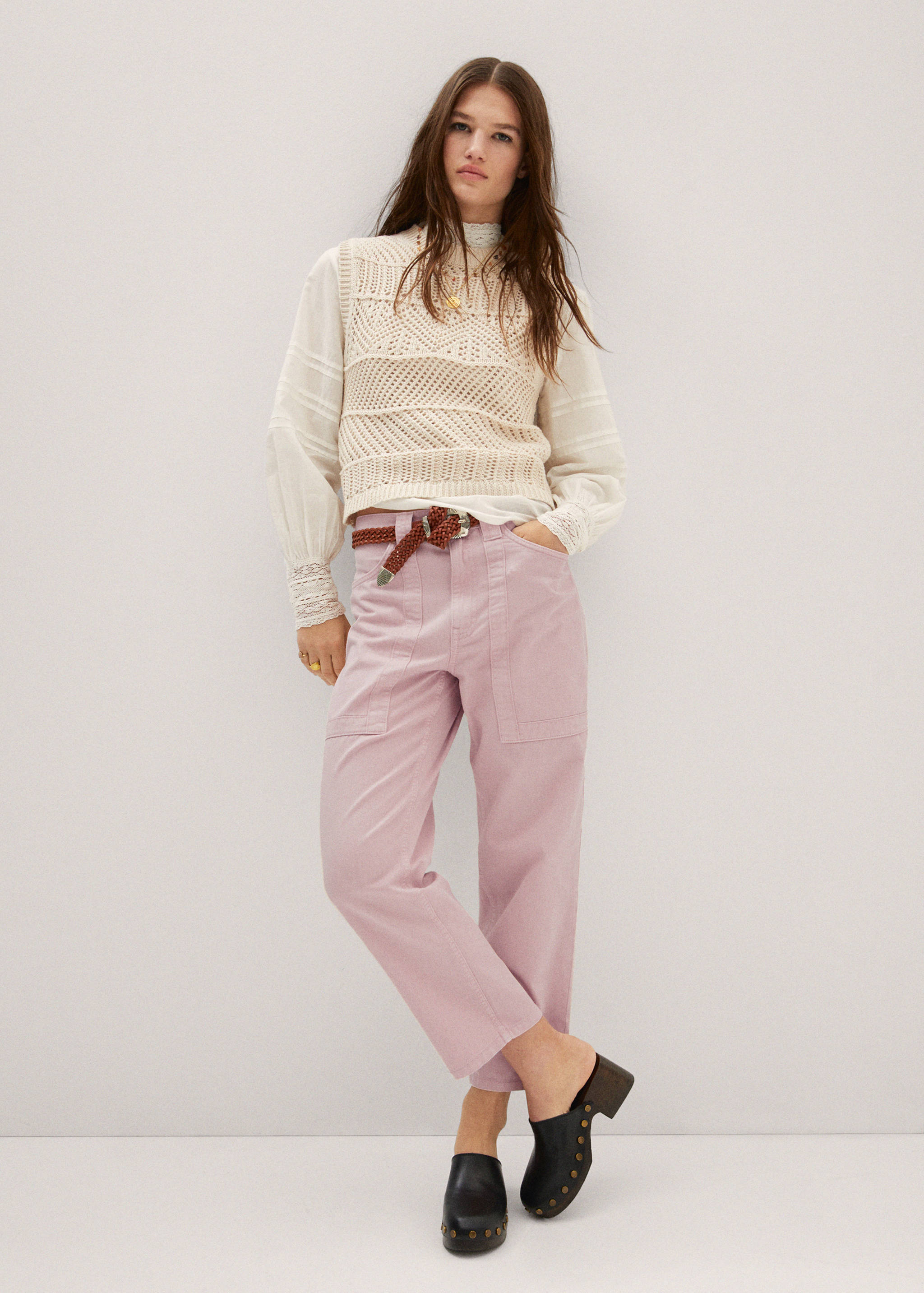 High-waist slouchy jeans - General plane