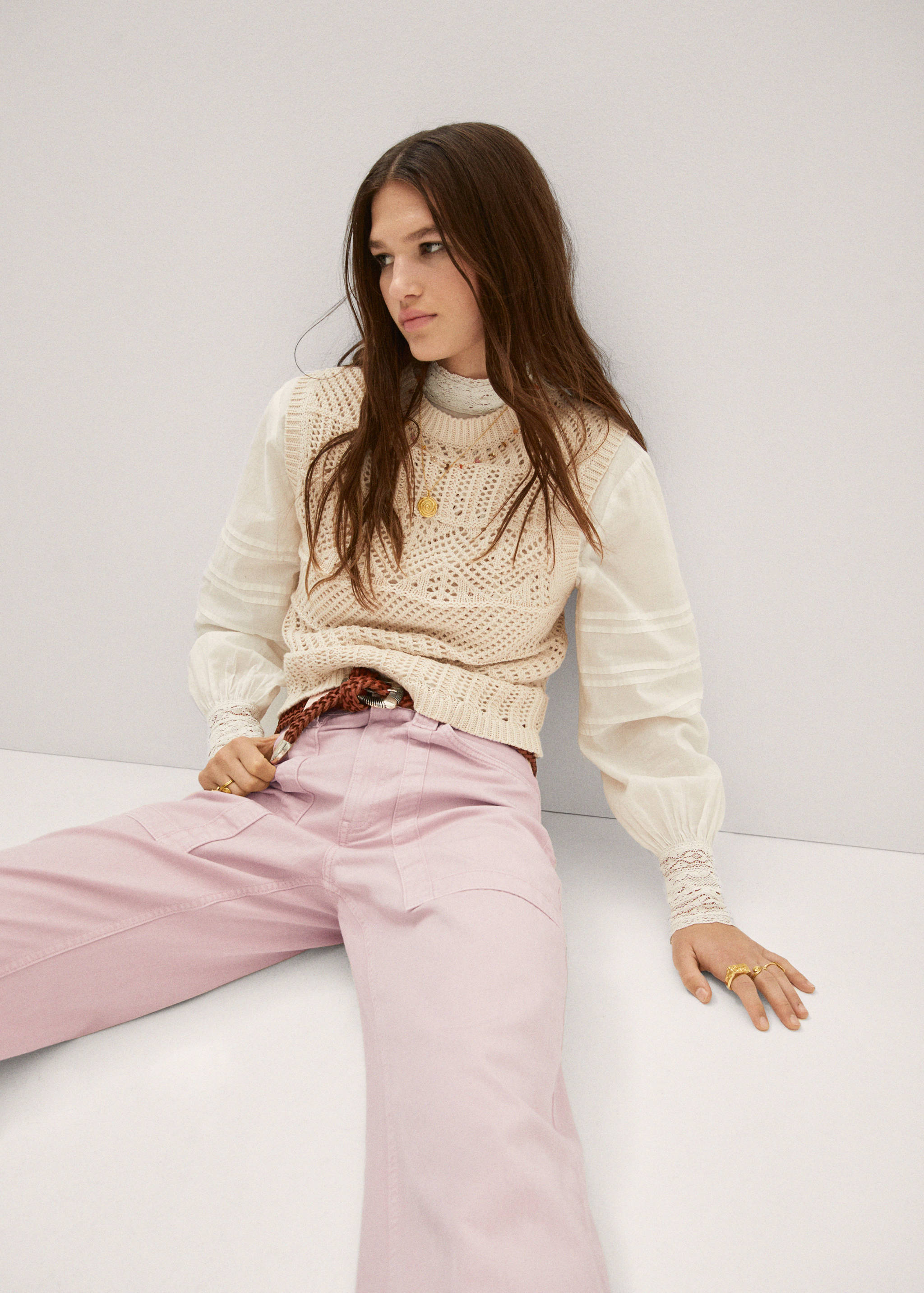 High-waist slouchy jeans - Details of the article 2