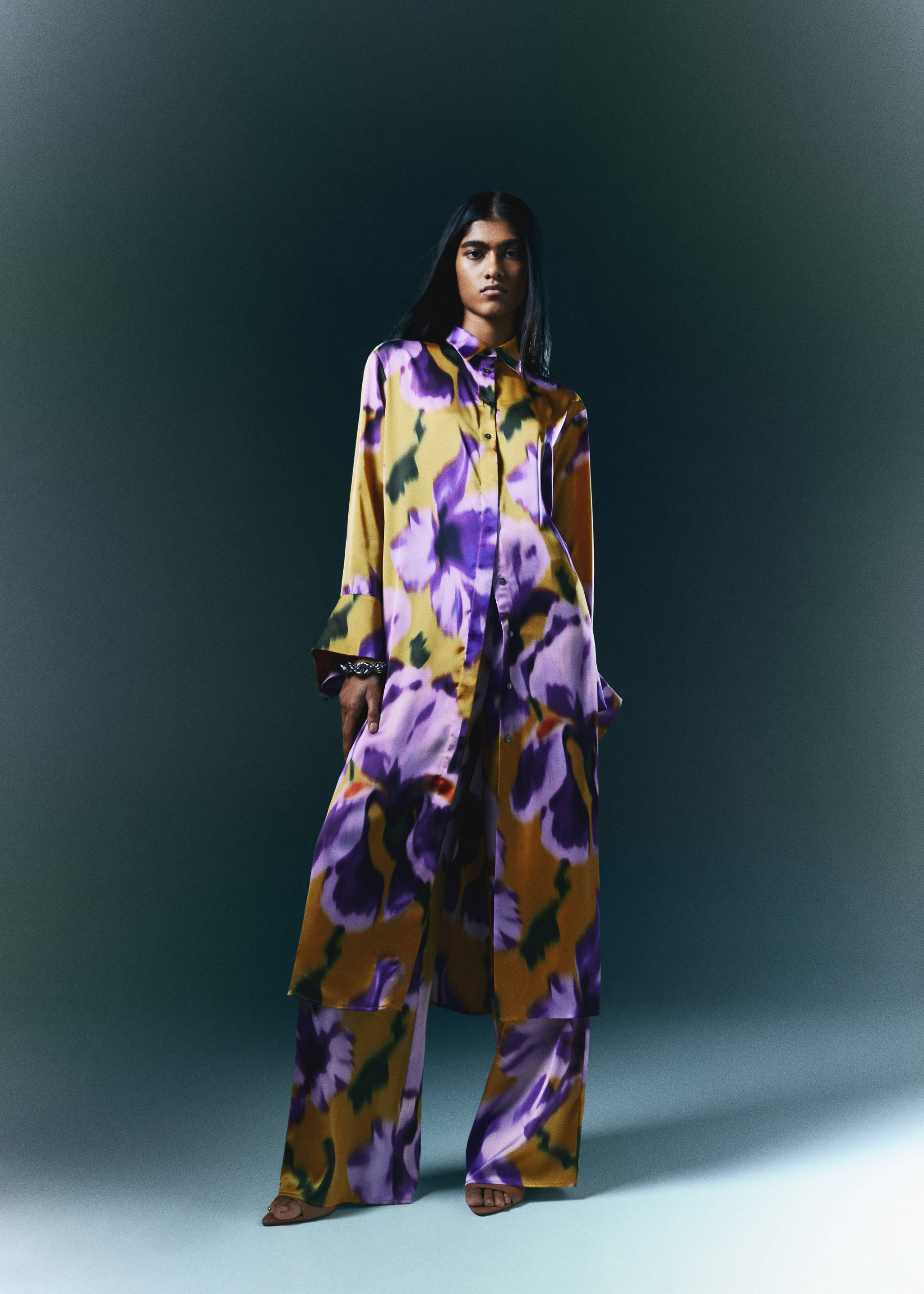 Floral palazzo trousers - Details of the article 7