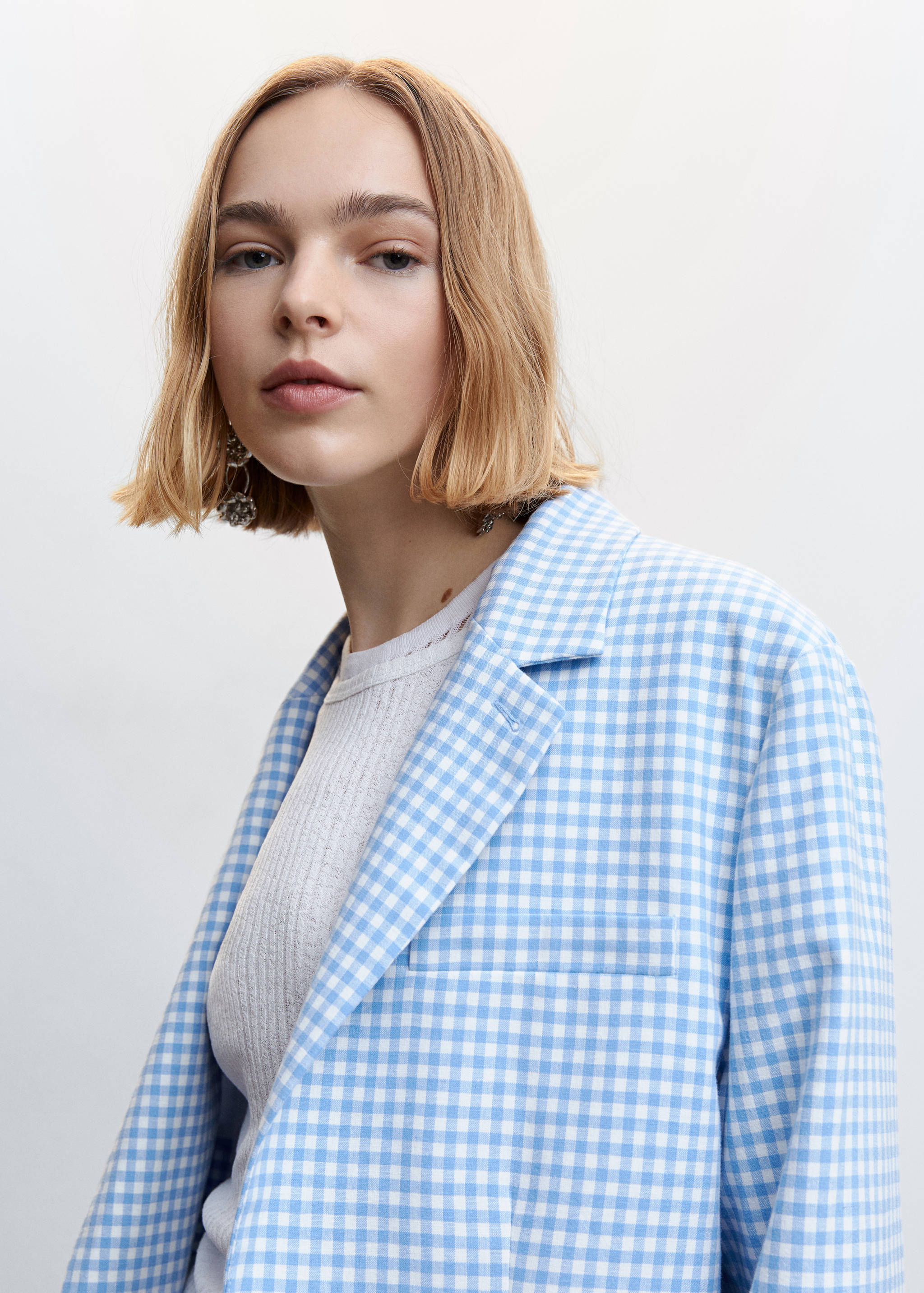 Gingham blazer - Details of the article 1