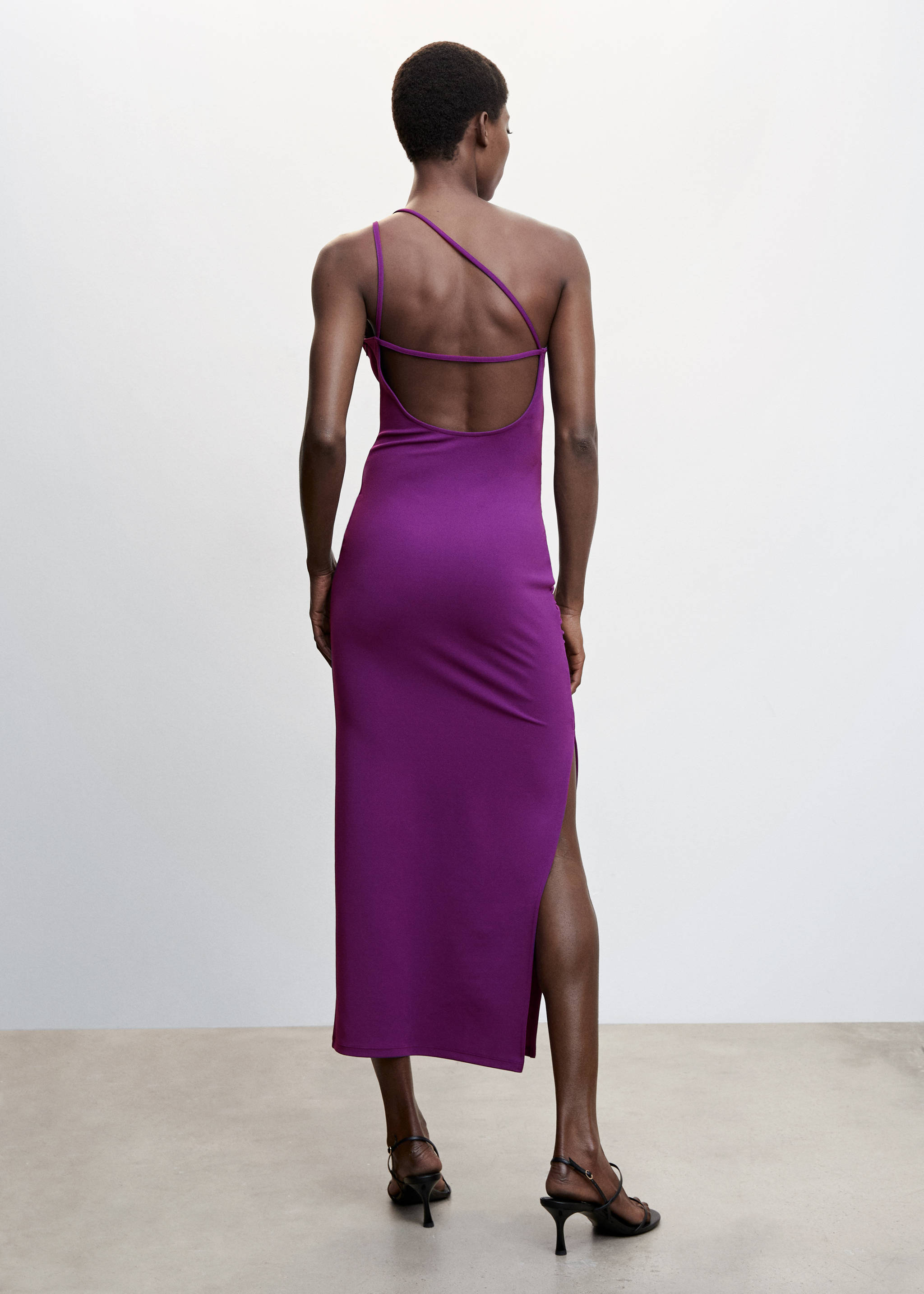 Asymmetrical maxi flower dress - Reverse of the article