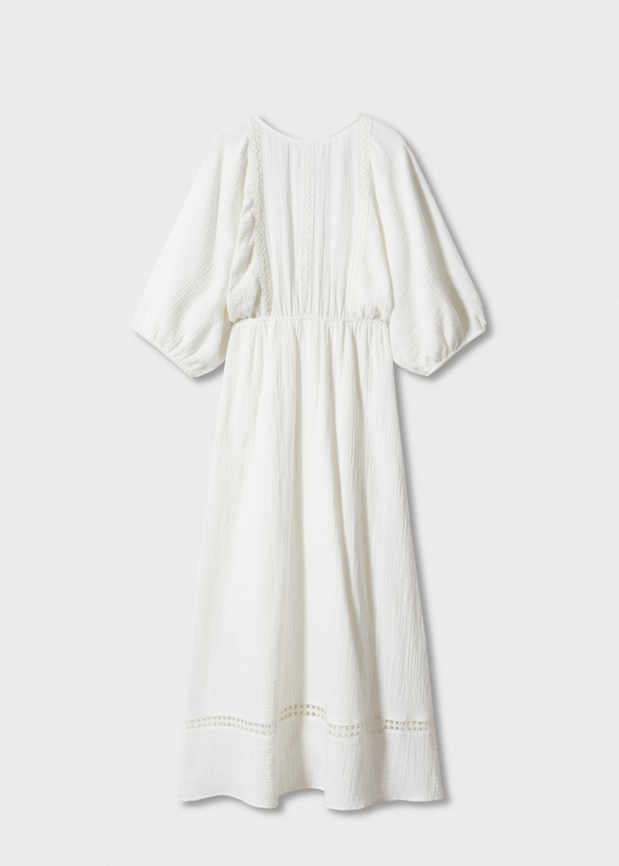 Cotton dress with rear bow - Article without model