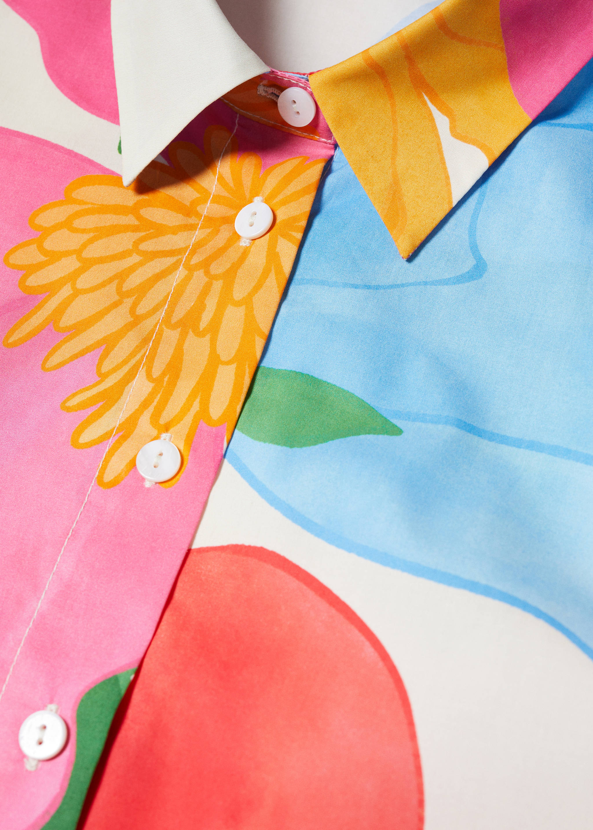 Cotton flower shirt - Details of the article 8