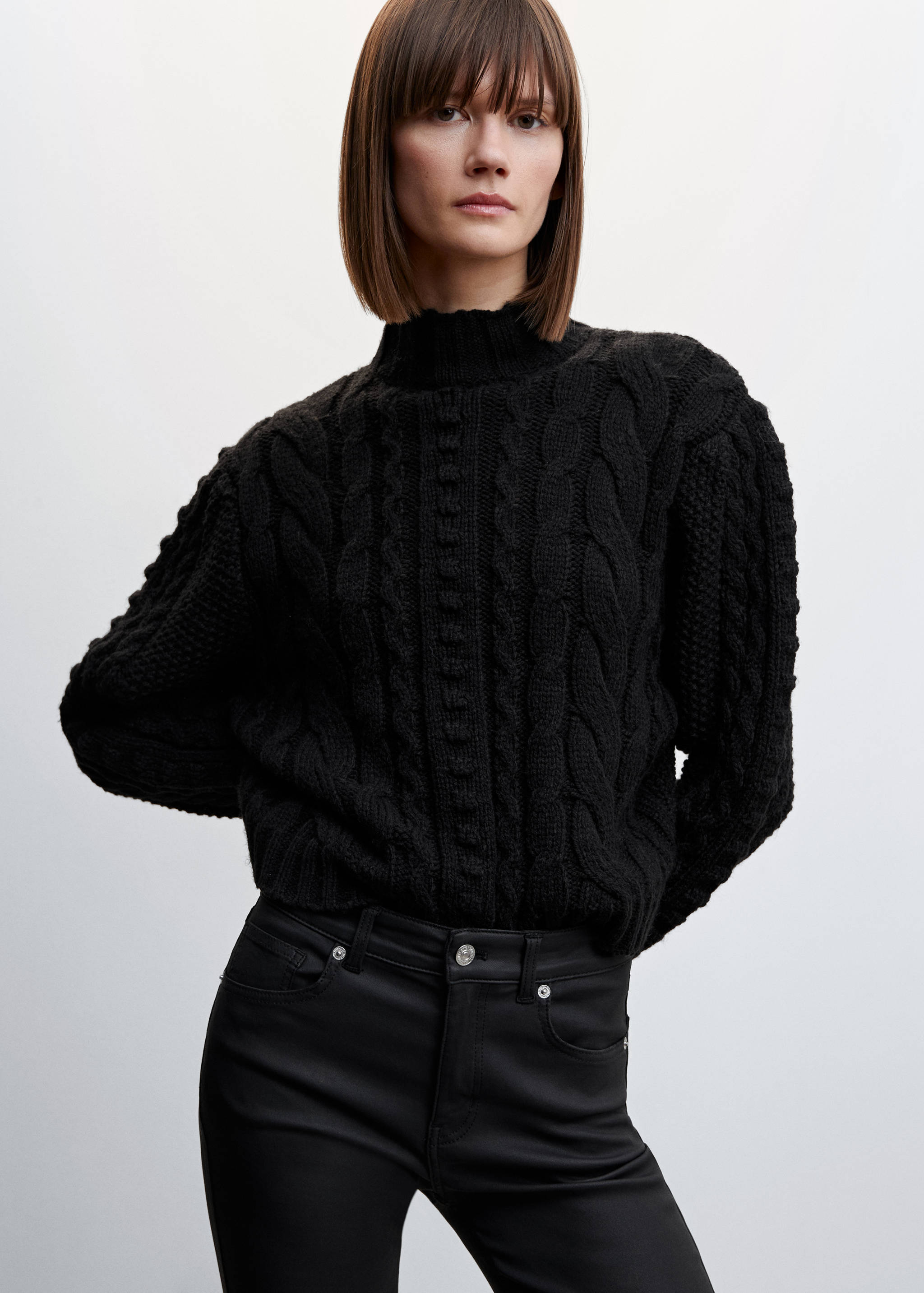 Waxed straight jeans - Details of the article 6