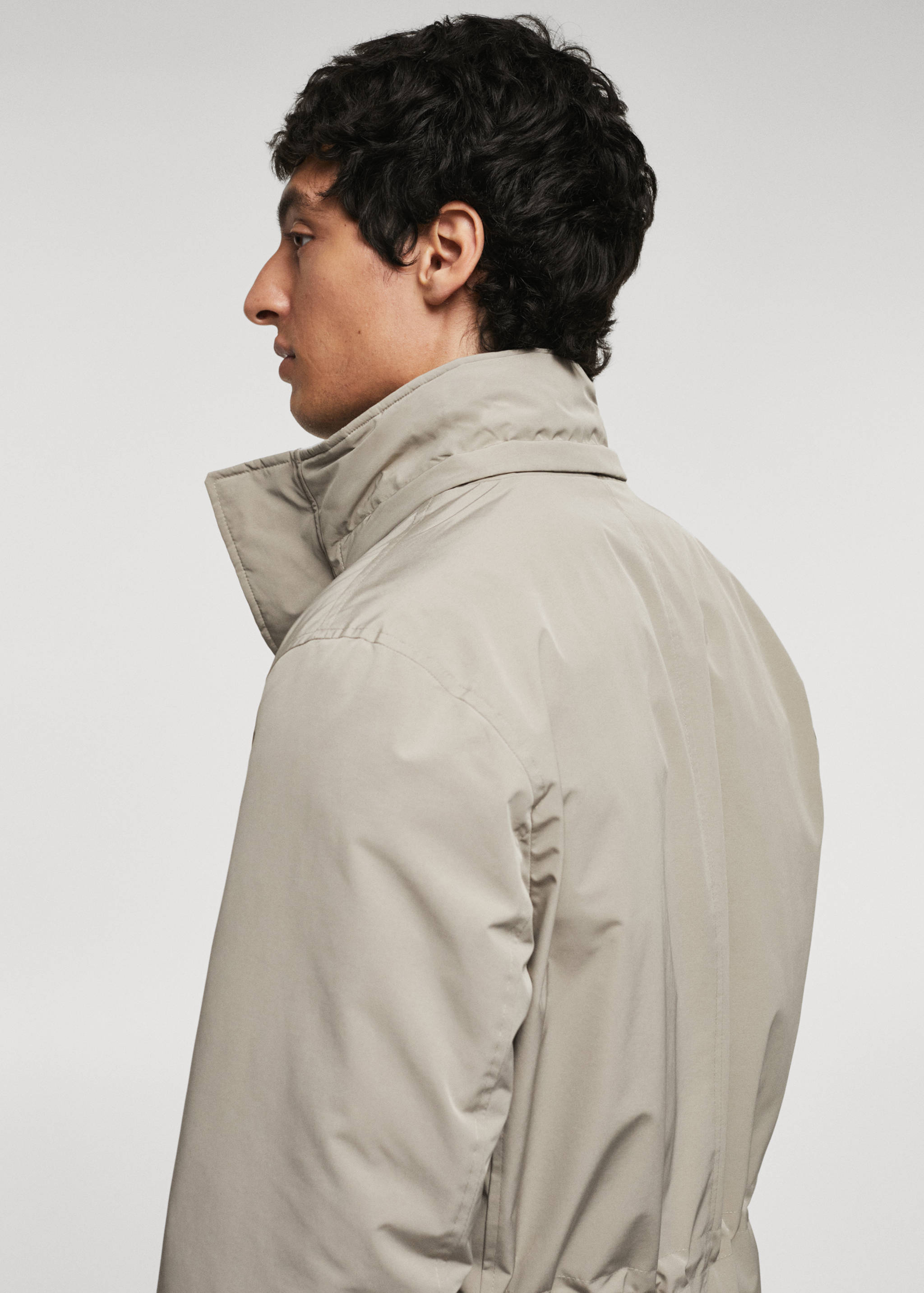 Quilted hooded parka - Details of the article 4