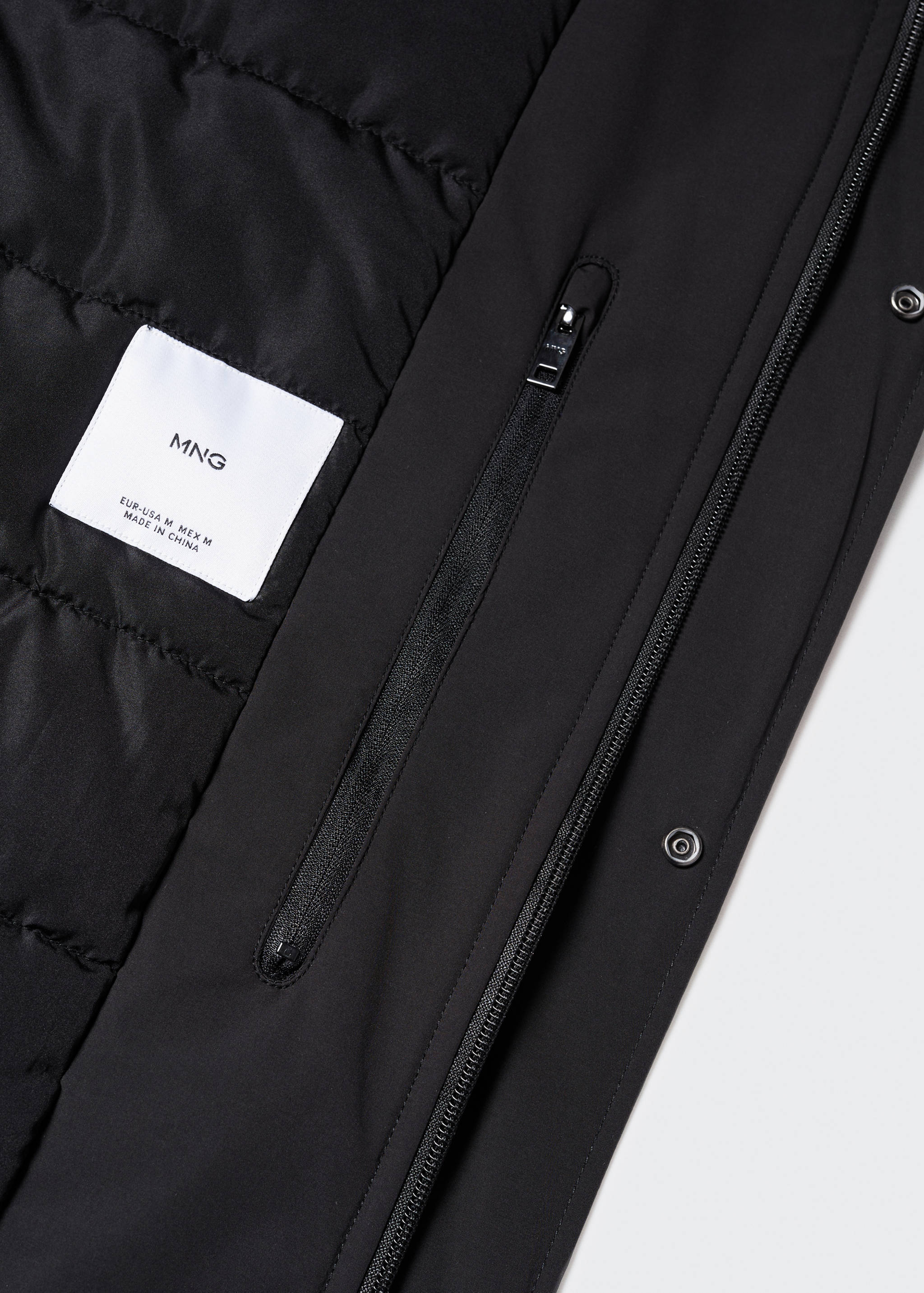 Quilted hooded parka - Details of the article 8