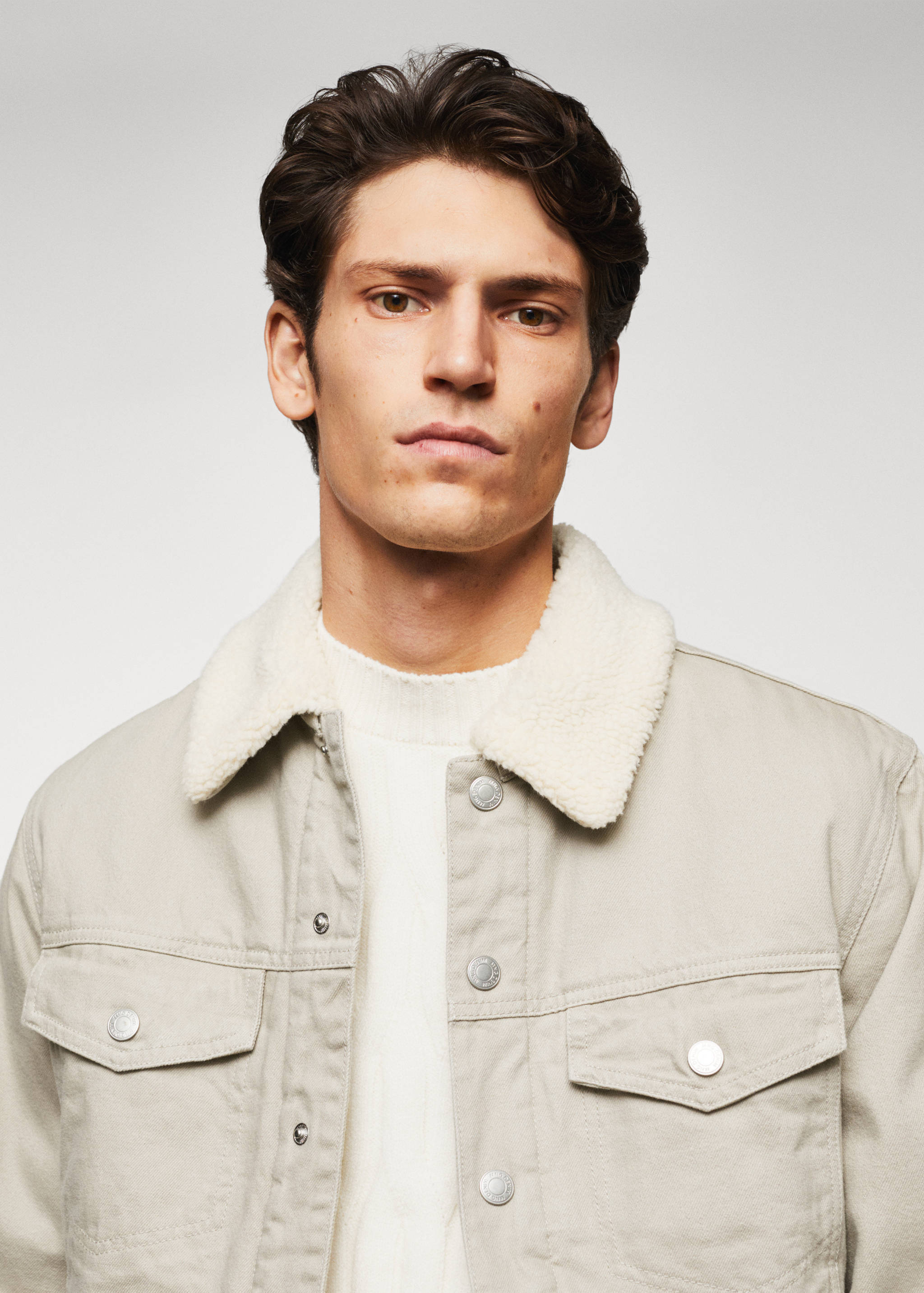 Veste jean imitation mouton retourné - Détail de l'article 1