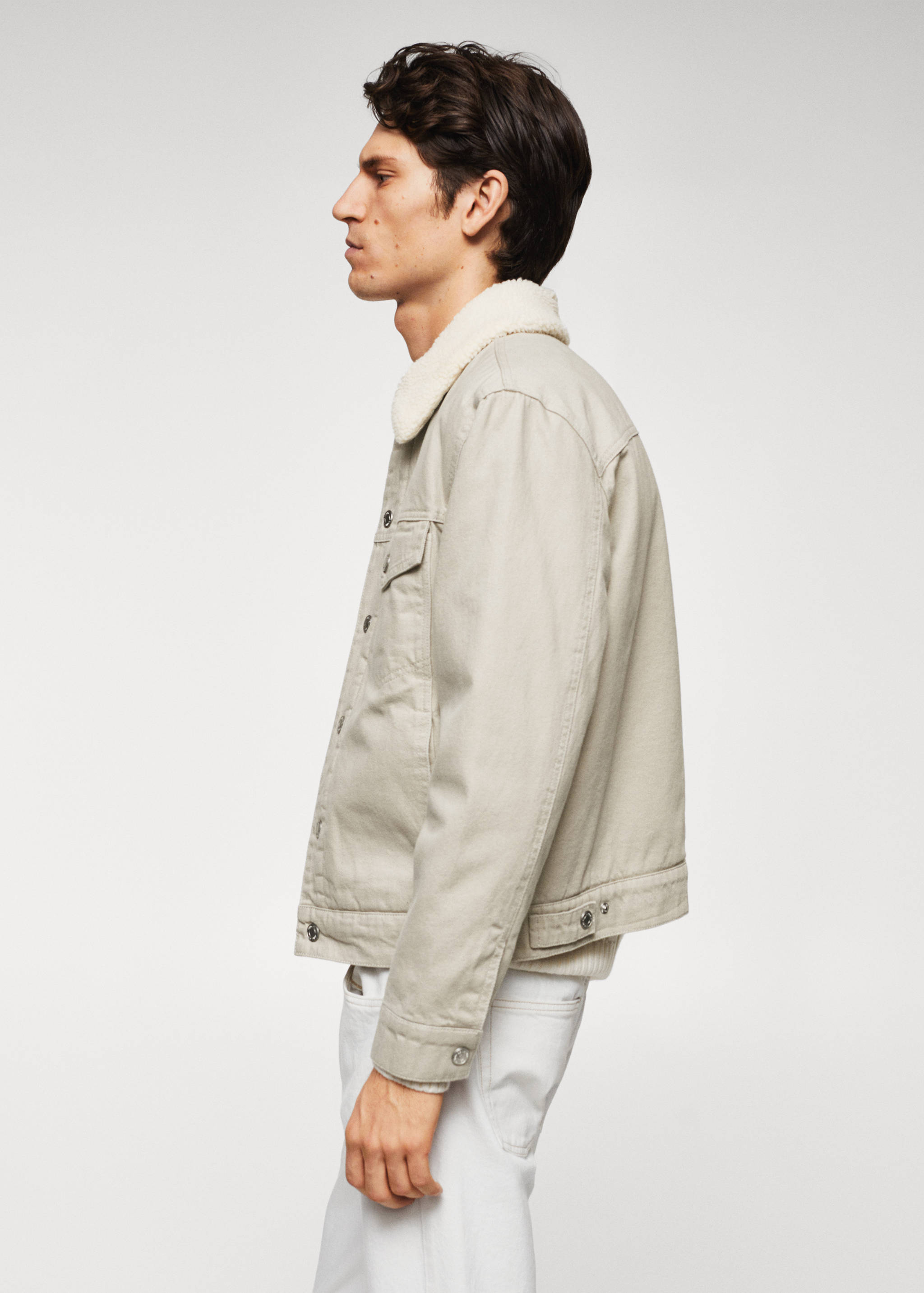 Veste jean imitation mouton retourné - Détail de l'article 6