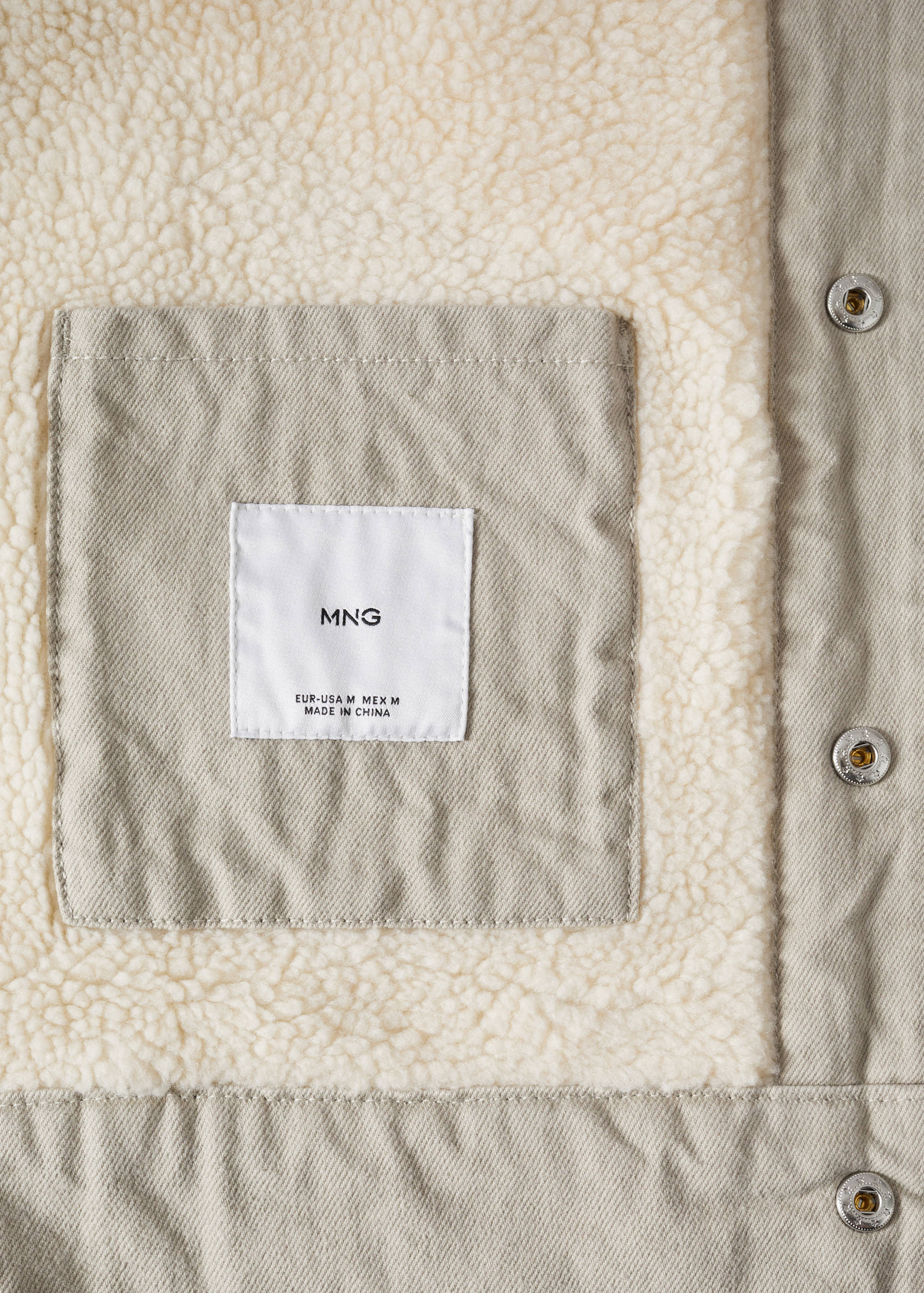 Veste jean imitation mouton retourné - Détail de l'article 8