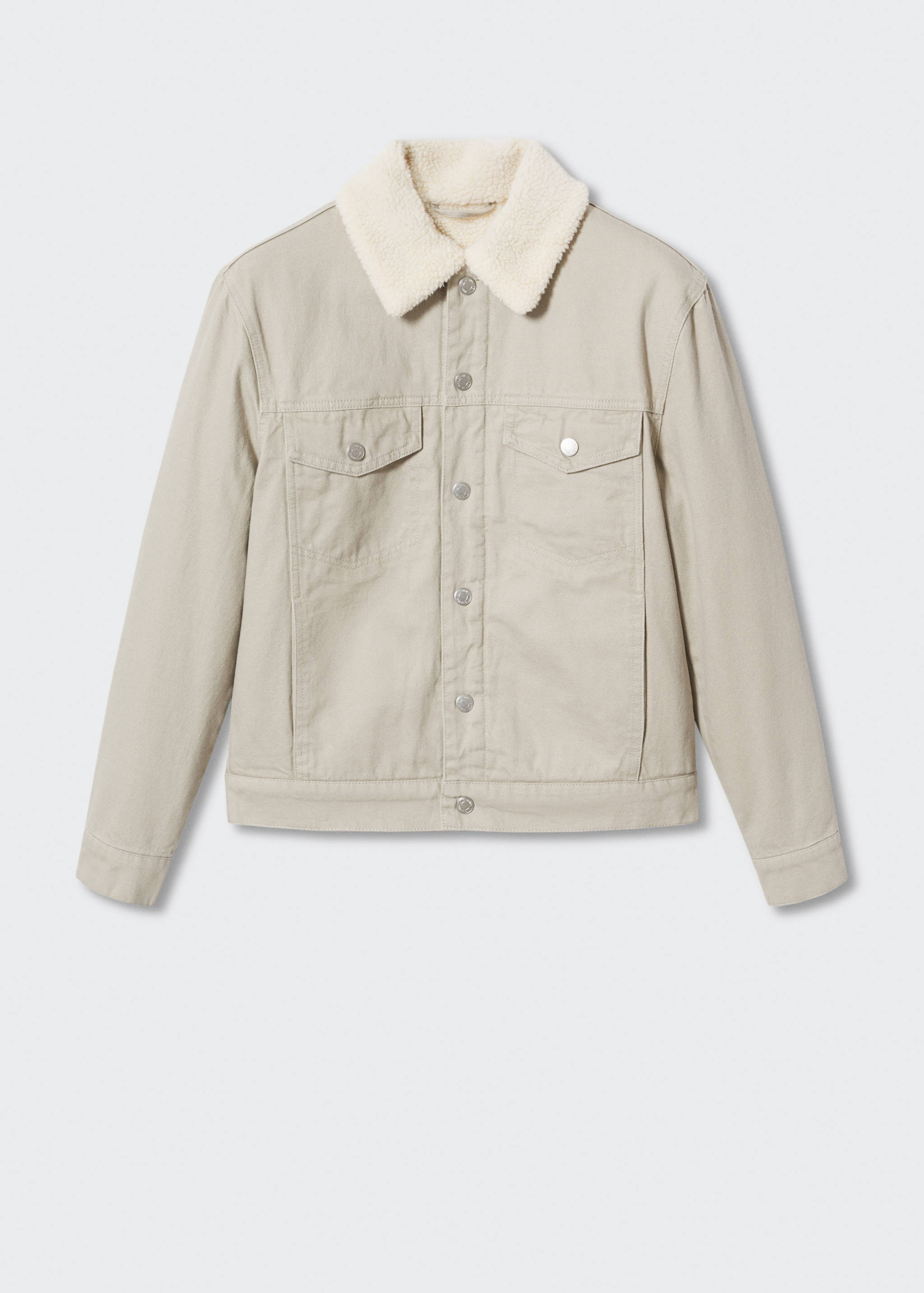 Veste jean imitation mouton retourné - Article sans modèle