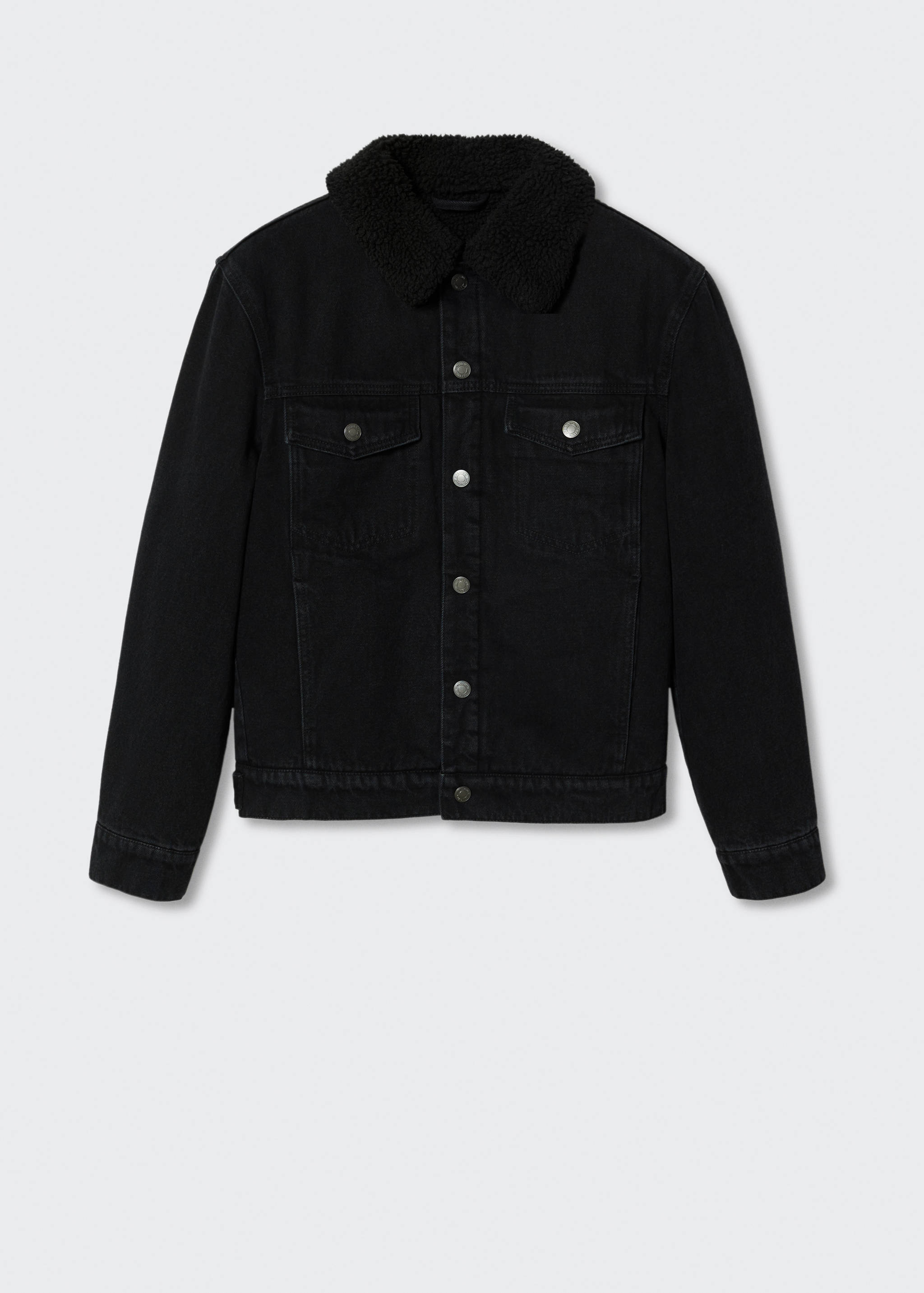 Veste jean imitation mouton retourné - Article sans modèle