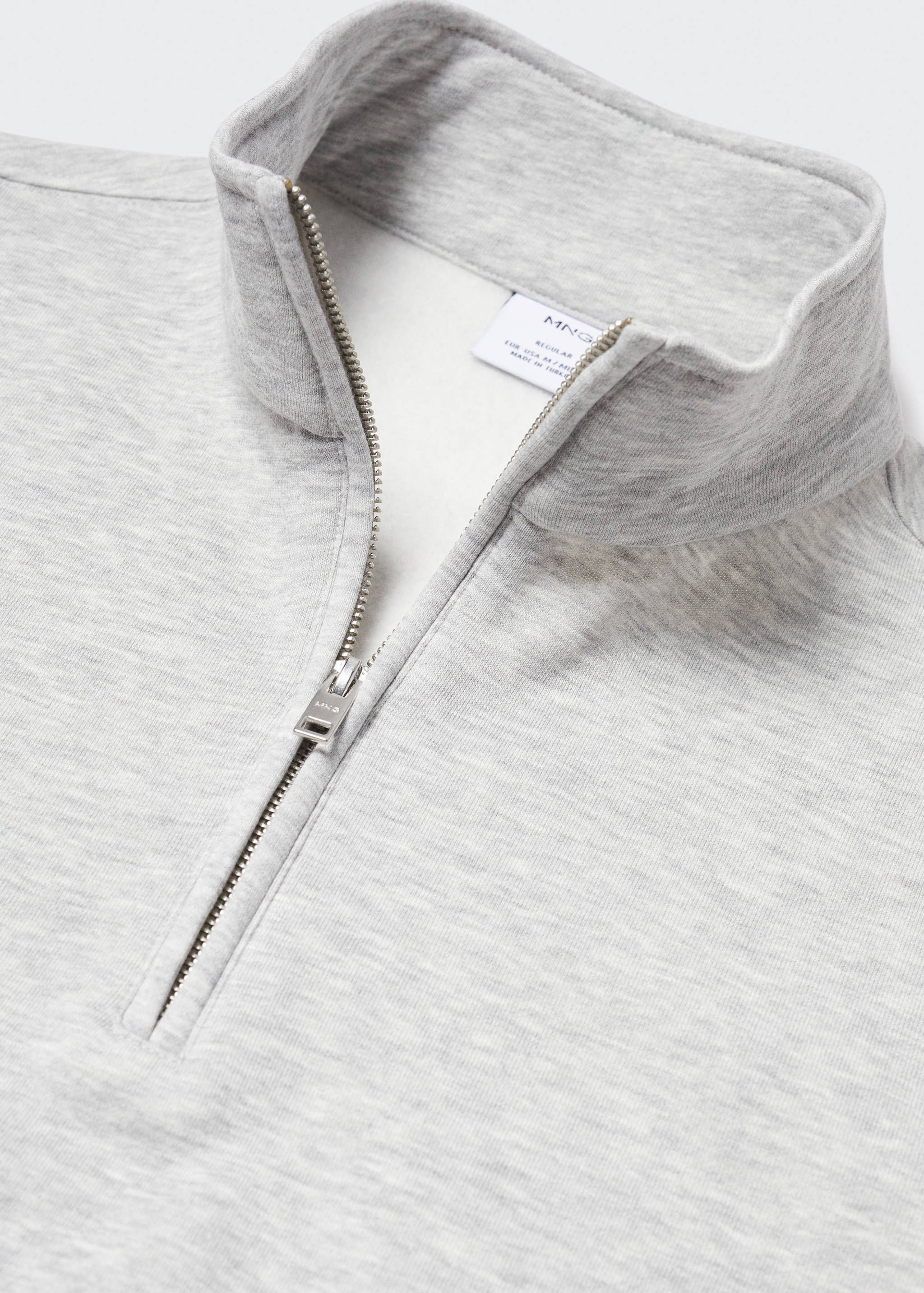 Хлопковый свитшот с воротником на молнии - Деталь изделия 8