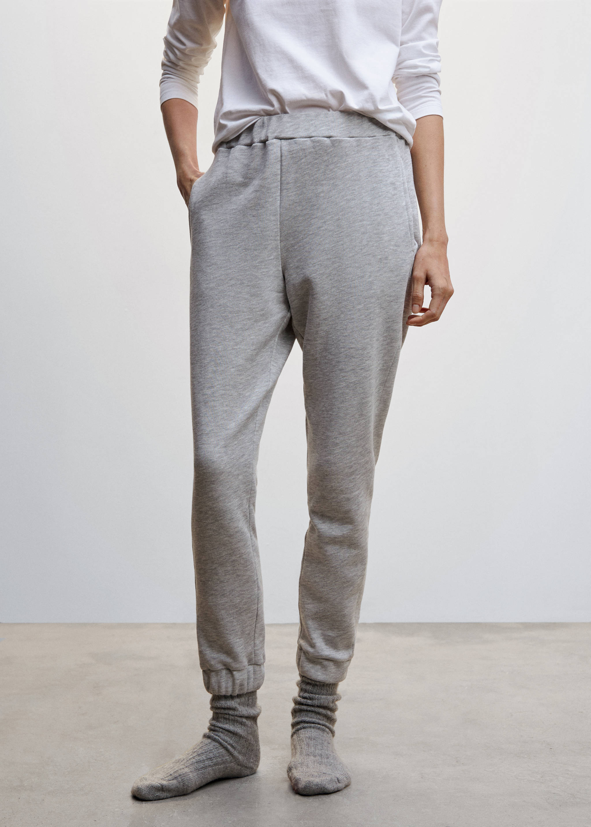 Knitted trousers - Medium plane