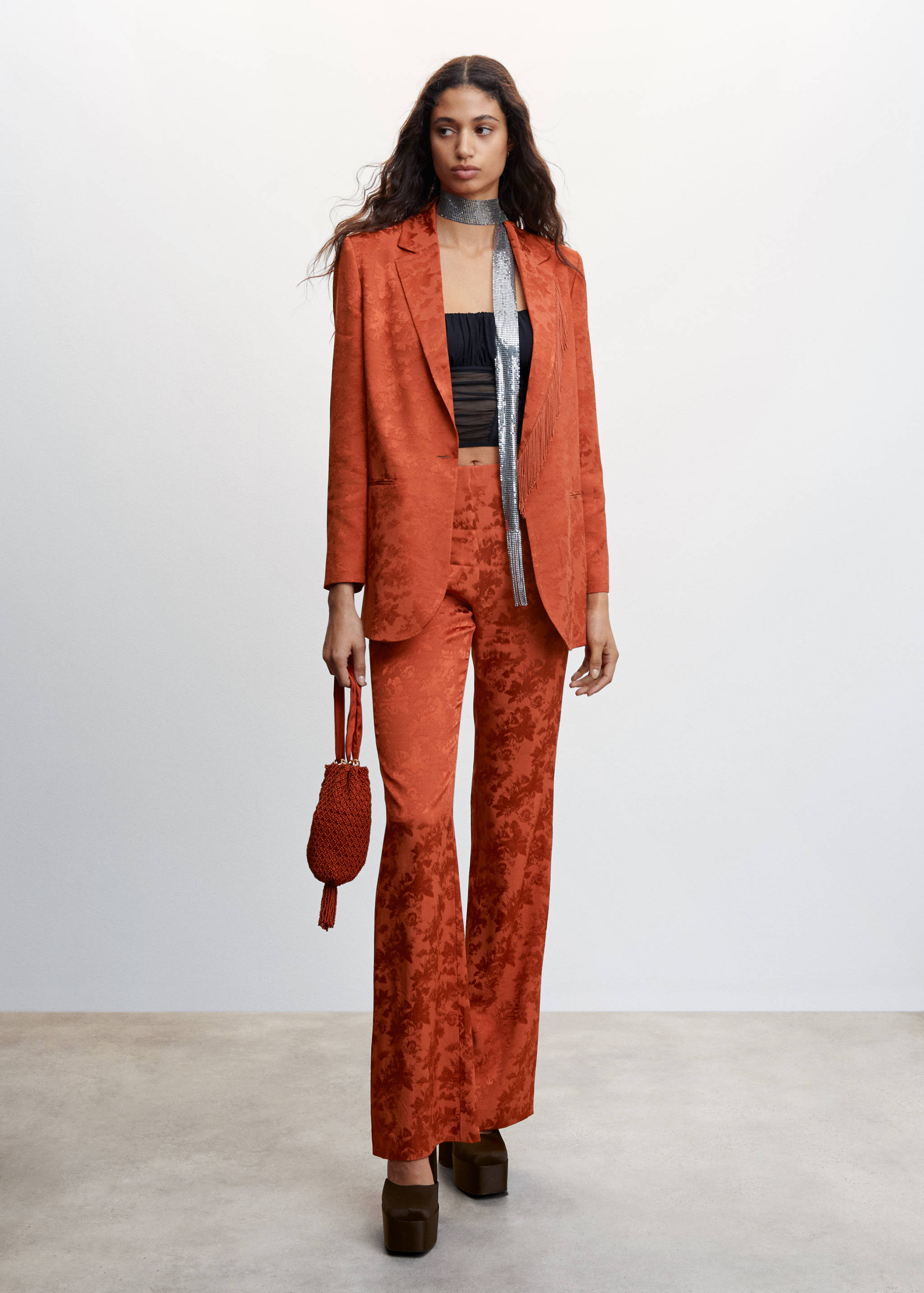 Jacquard blazer - General plane