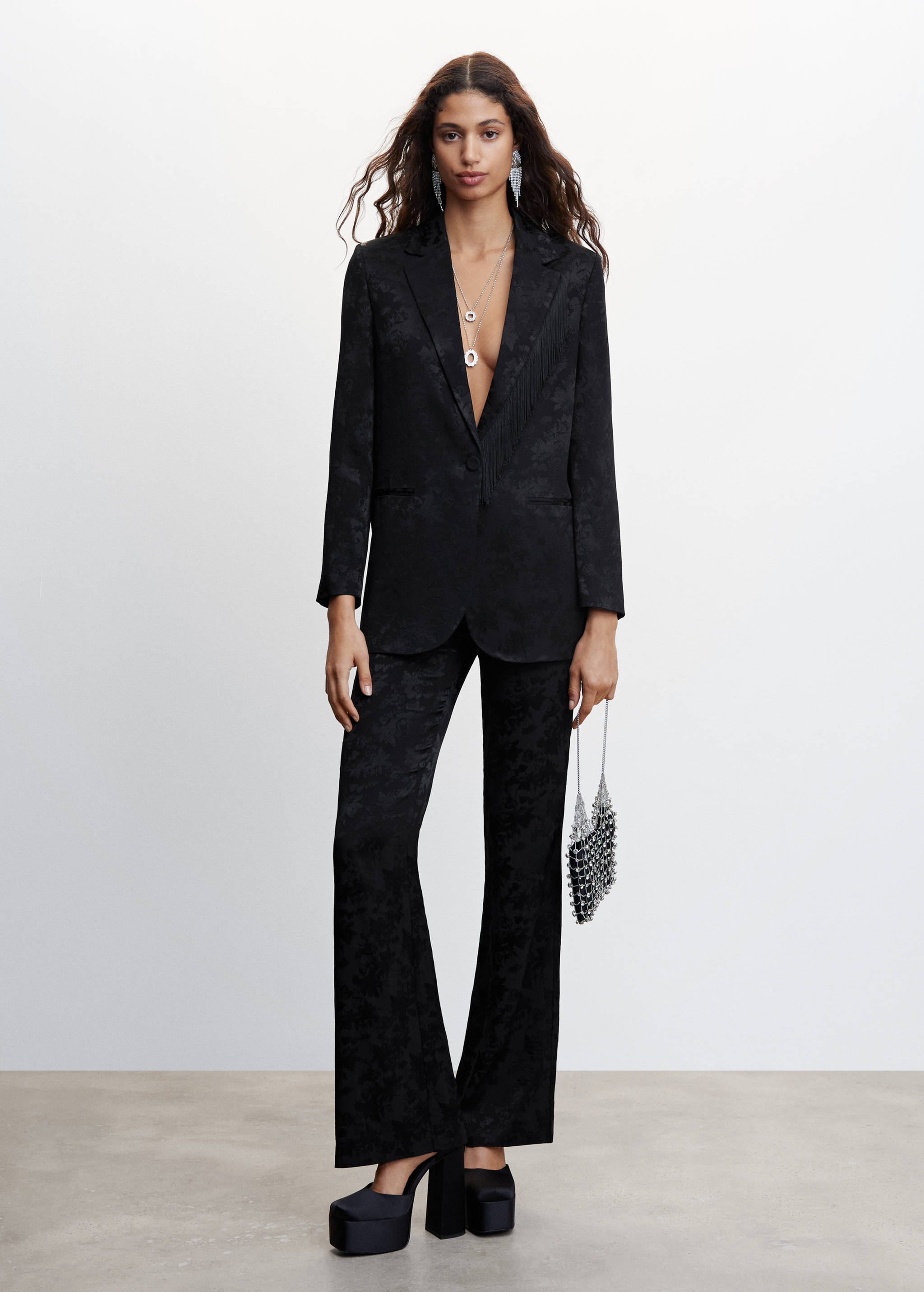 Jacquard blazer - General plane