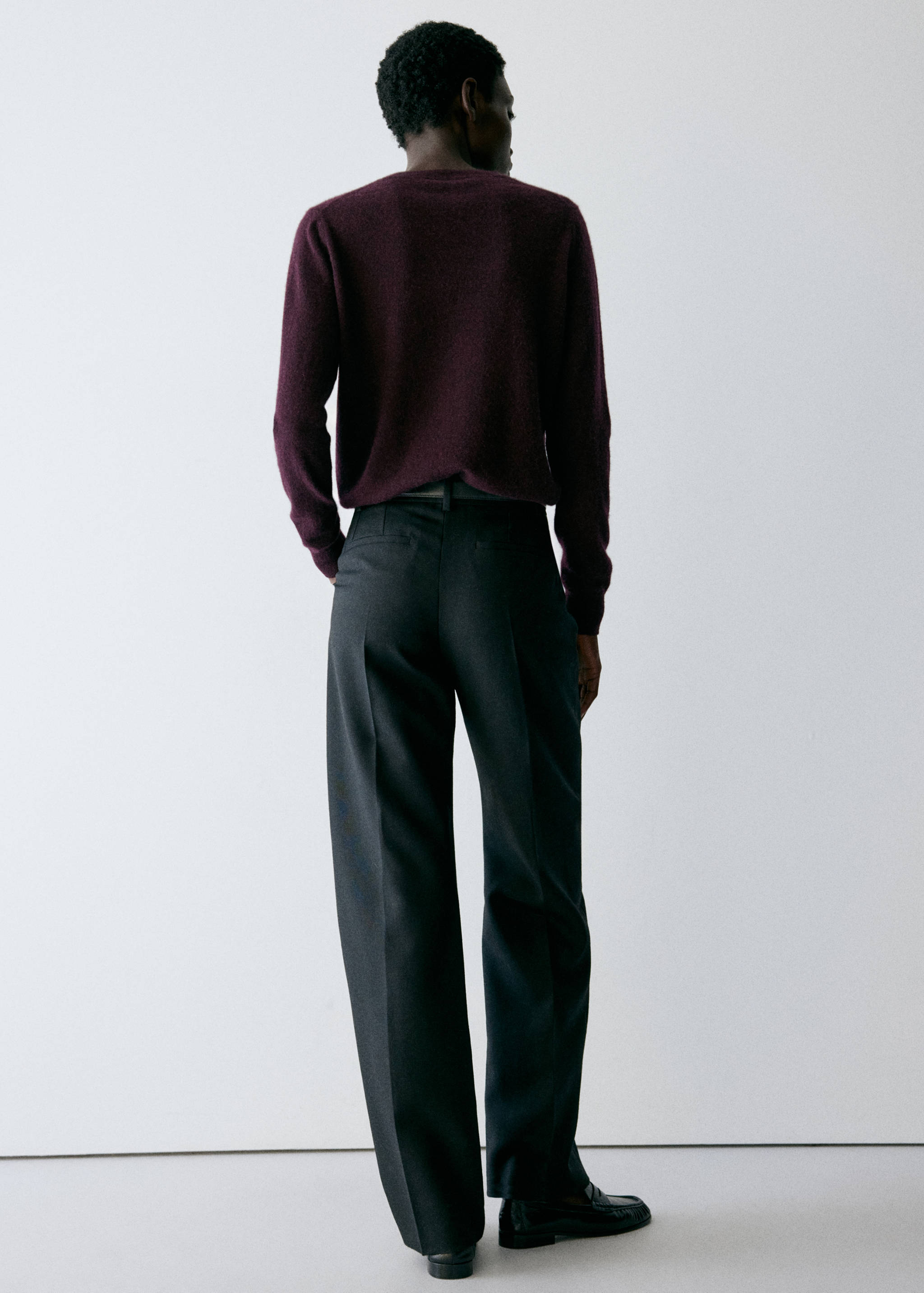 Dark plum jersey, seen from the back